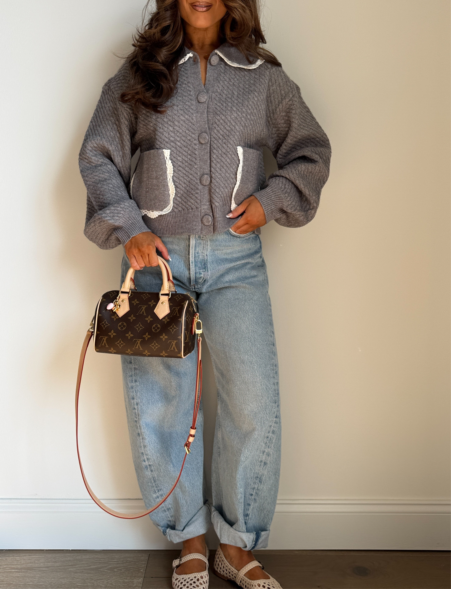 Grey Buttercream Knit Cardigan (can’t restock)