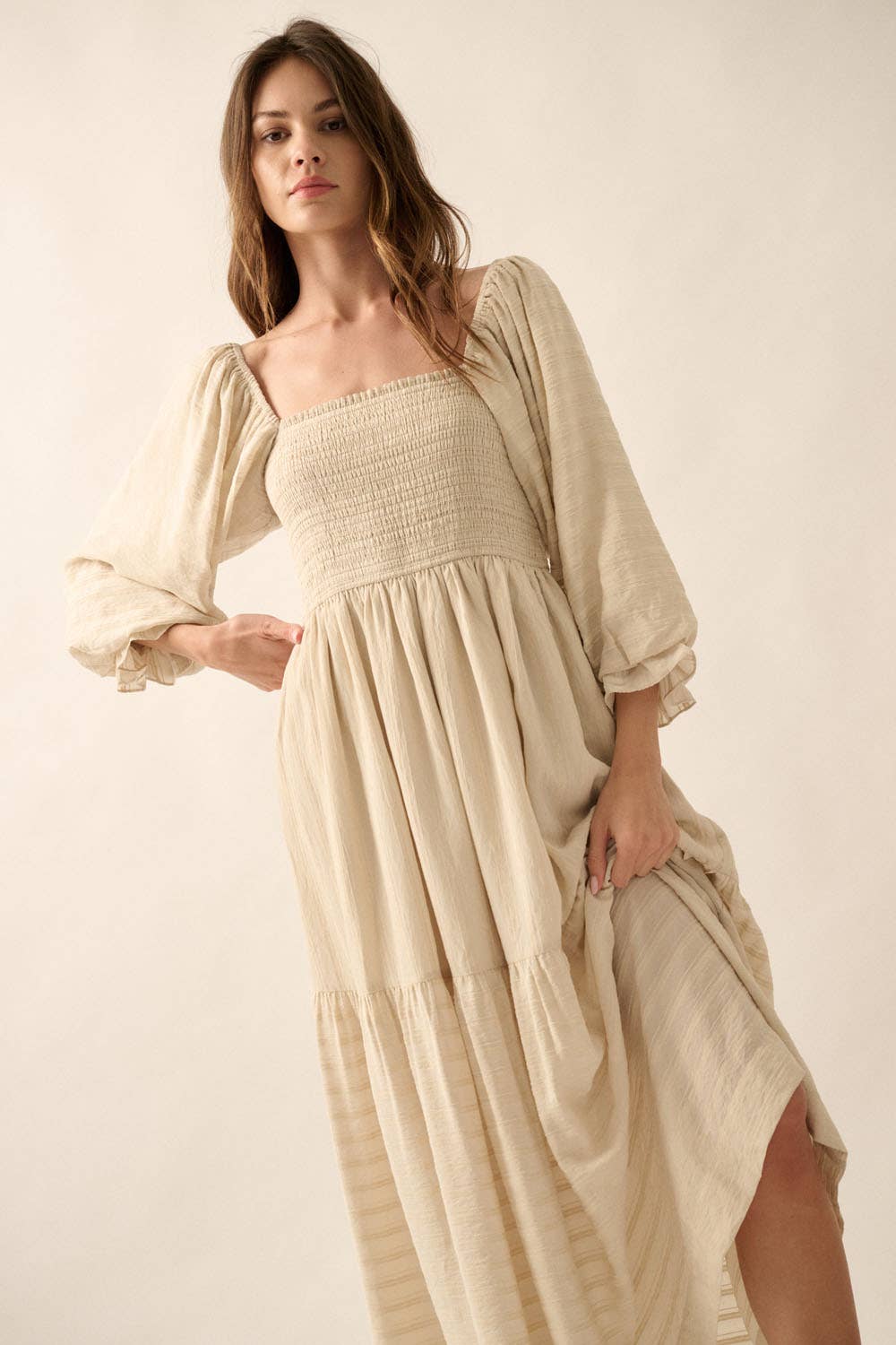 Heavenly Woven Maxi Dress