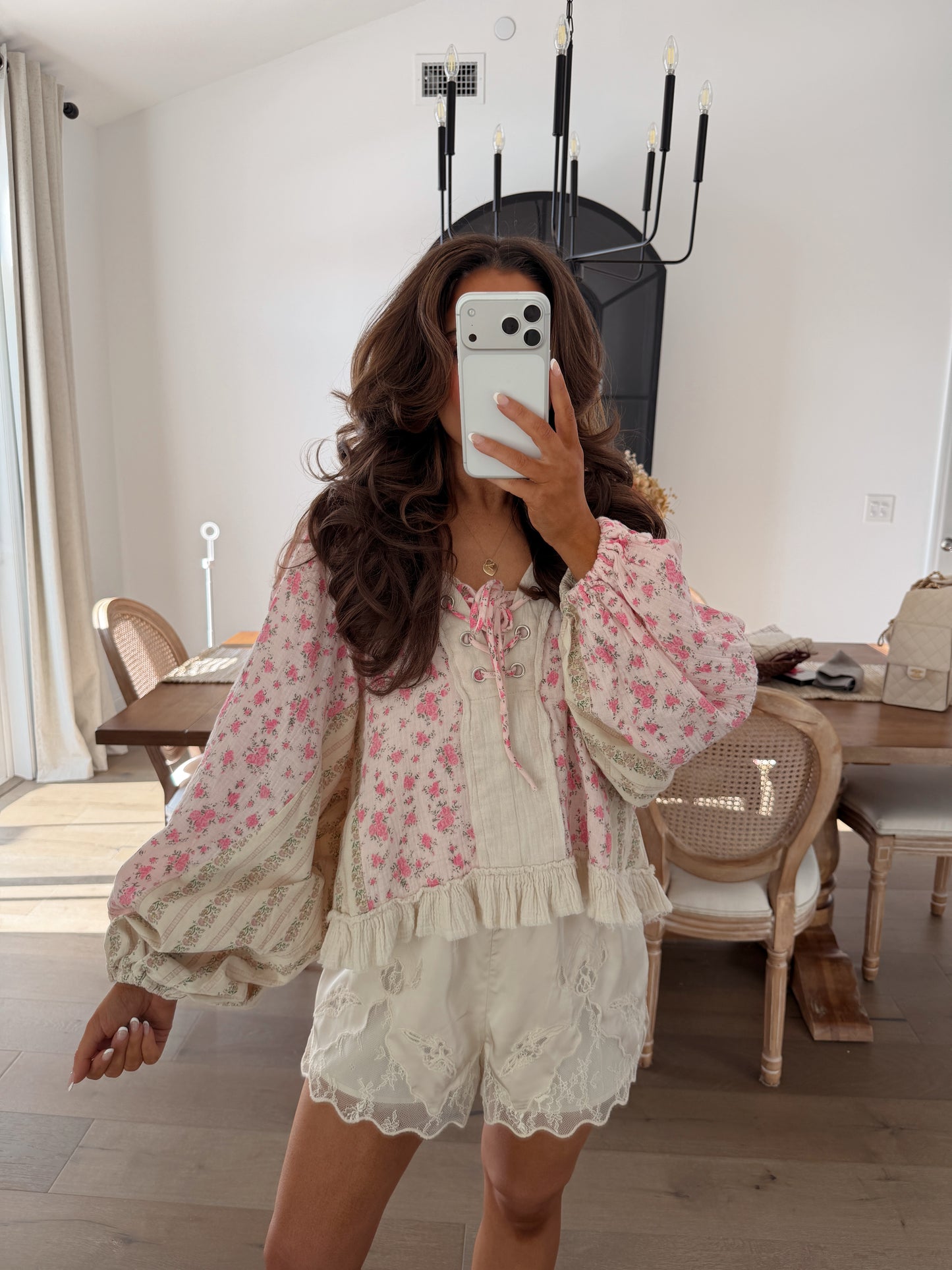 Pink Paradise Floral Top