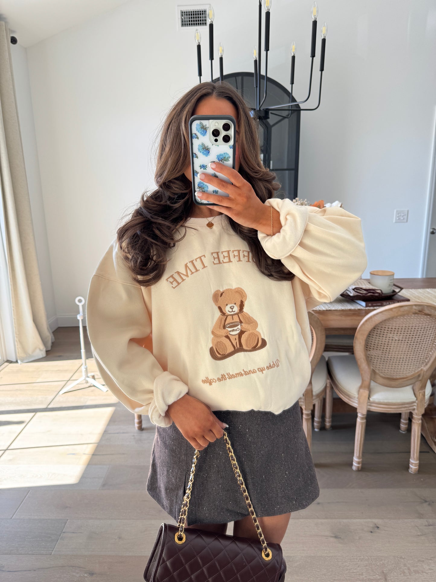 Brew Bear Embroidered Crewneck (can’t restock)
