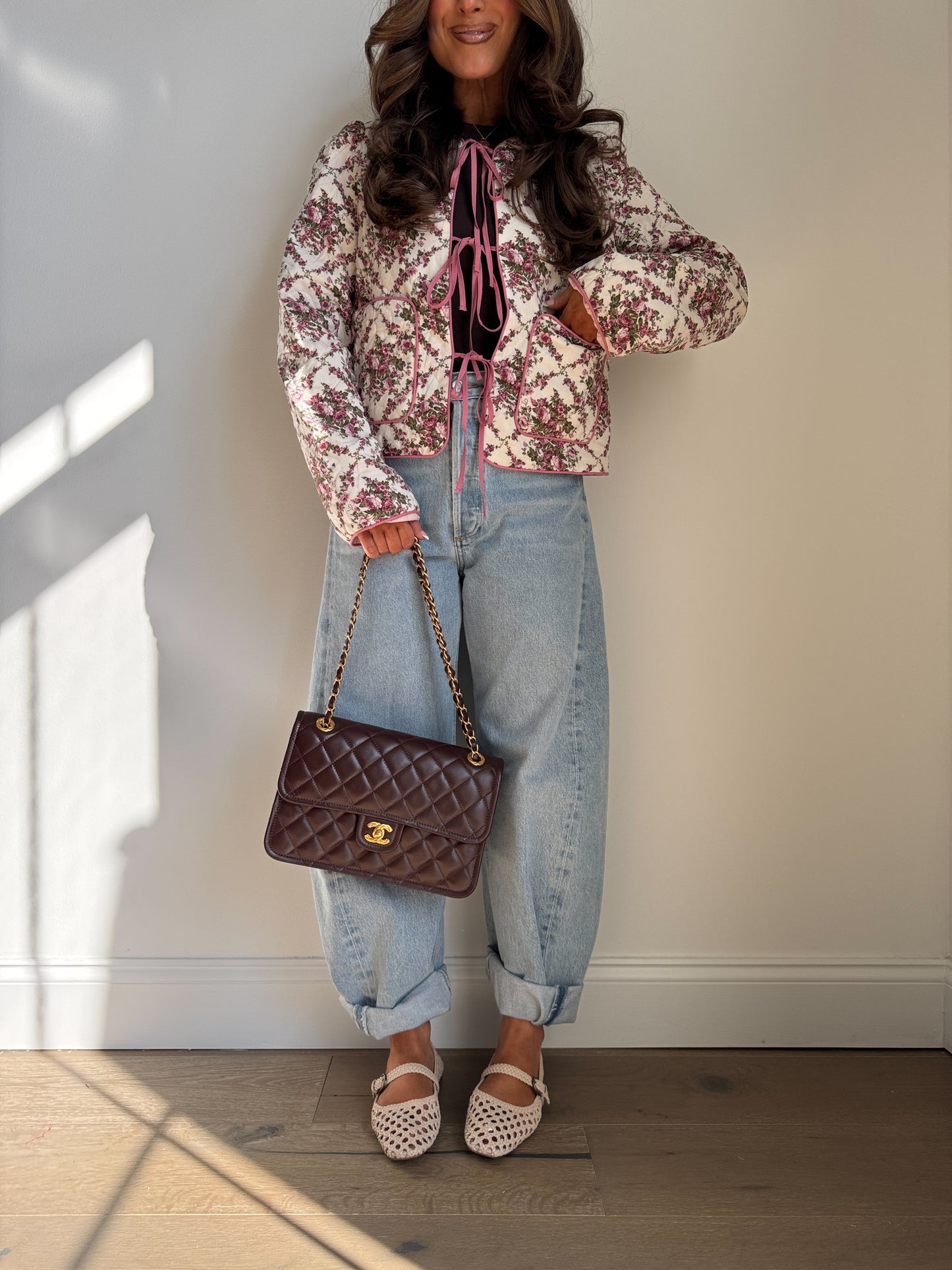 Rose Quilted Vintage Jacket