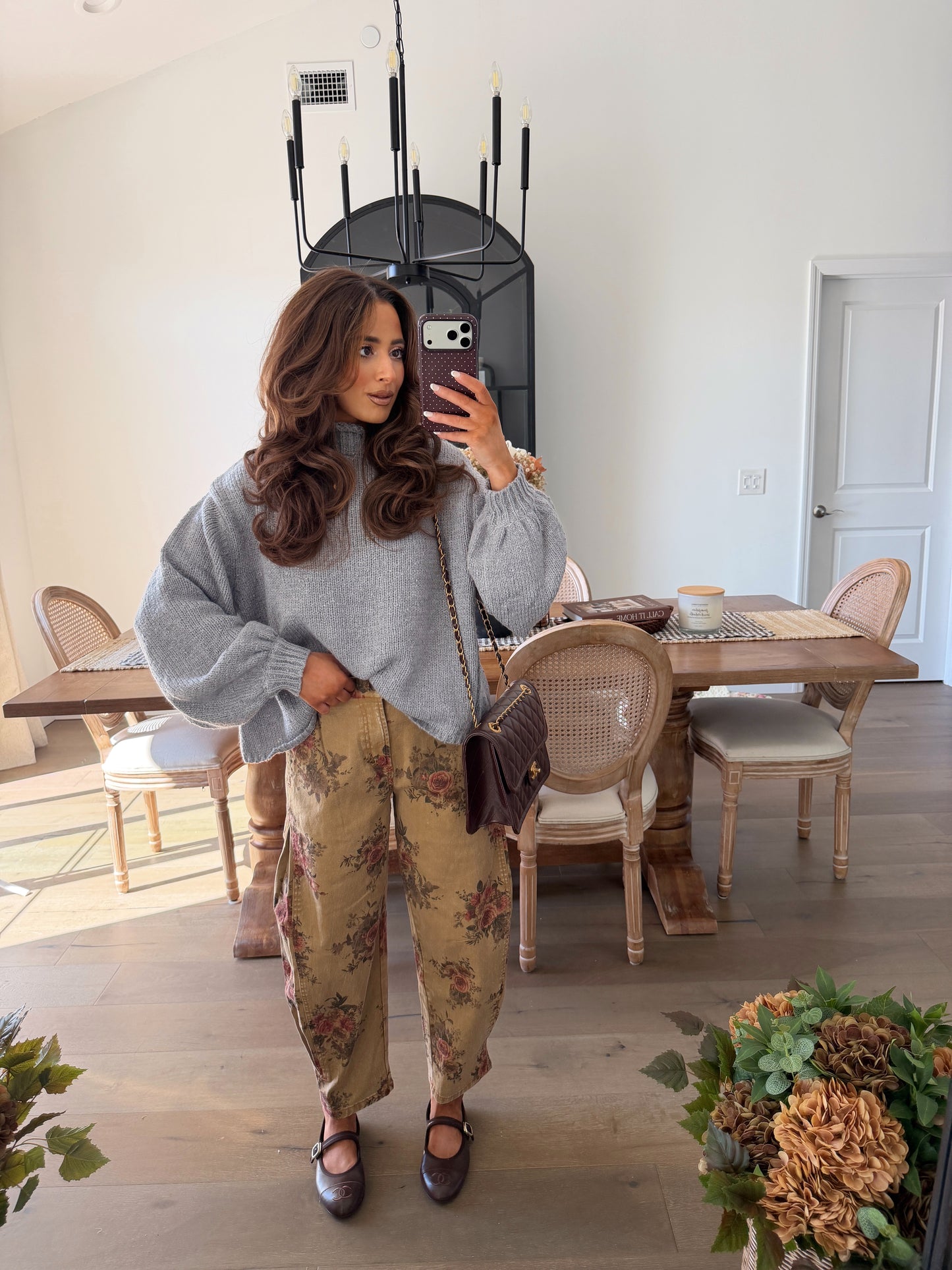 Almond Rose Barrel Jeans