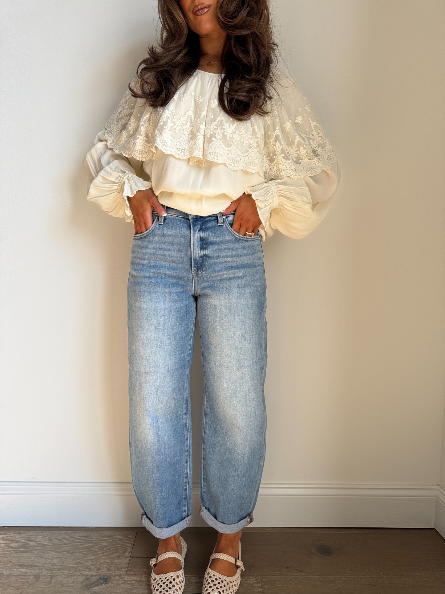 Darling Dusk Denim Barrel Jean