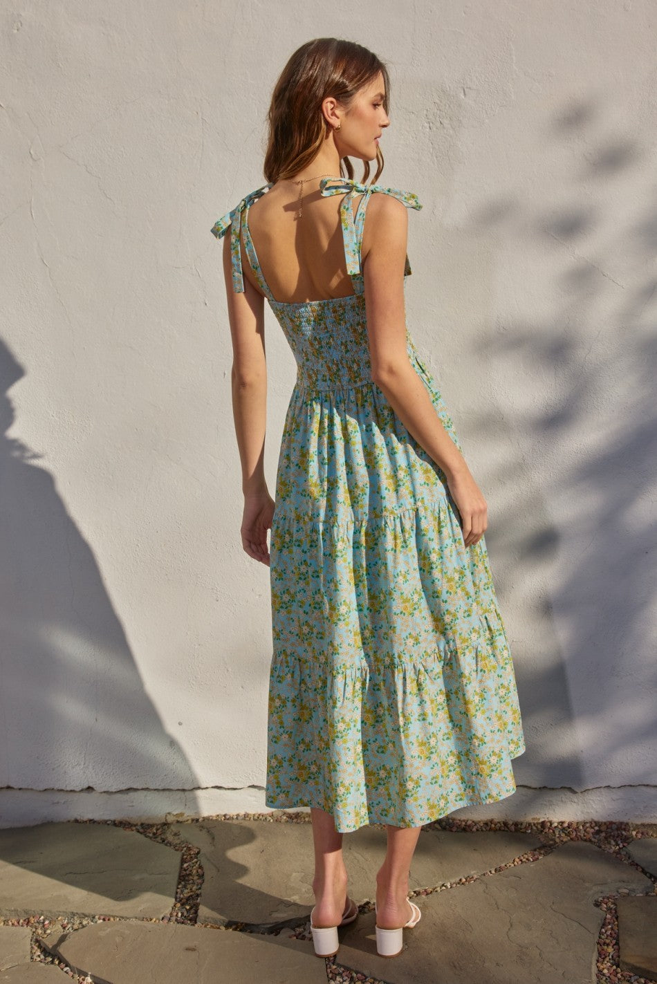 Citrus 🍋🟩 Garden Maxi Dress