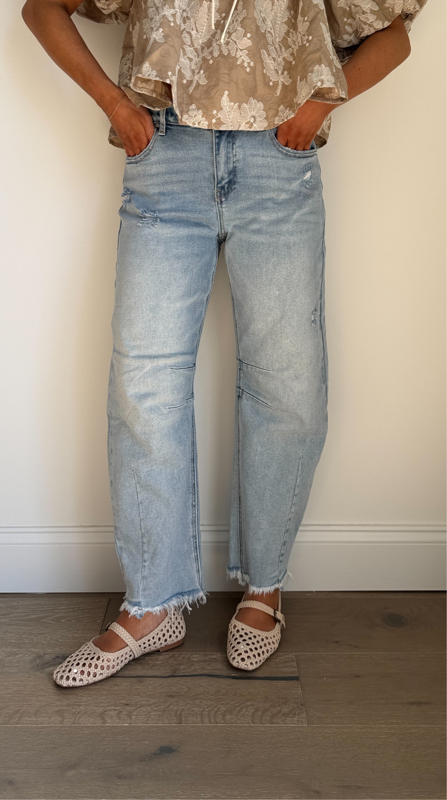 Honey Barrel Denim Jeans