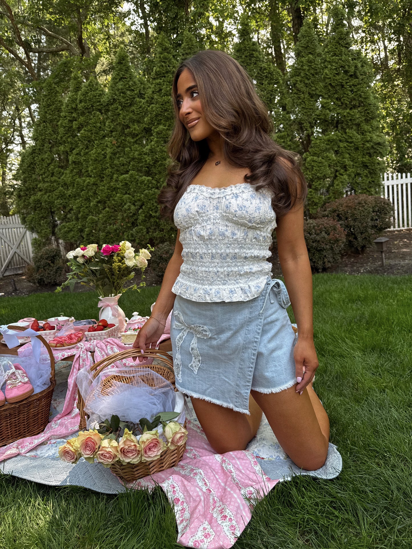 Denim Wrap Skort (Can’t Restock)