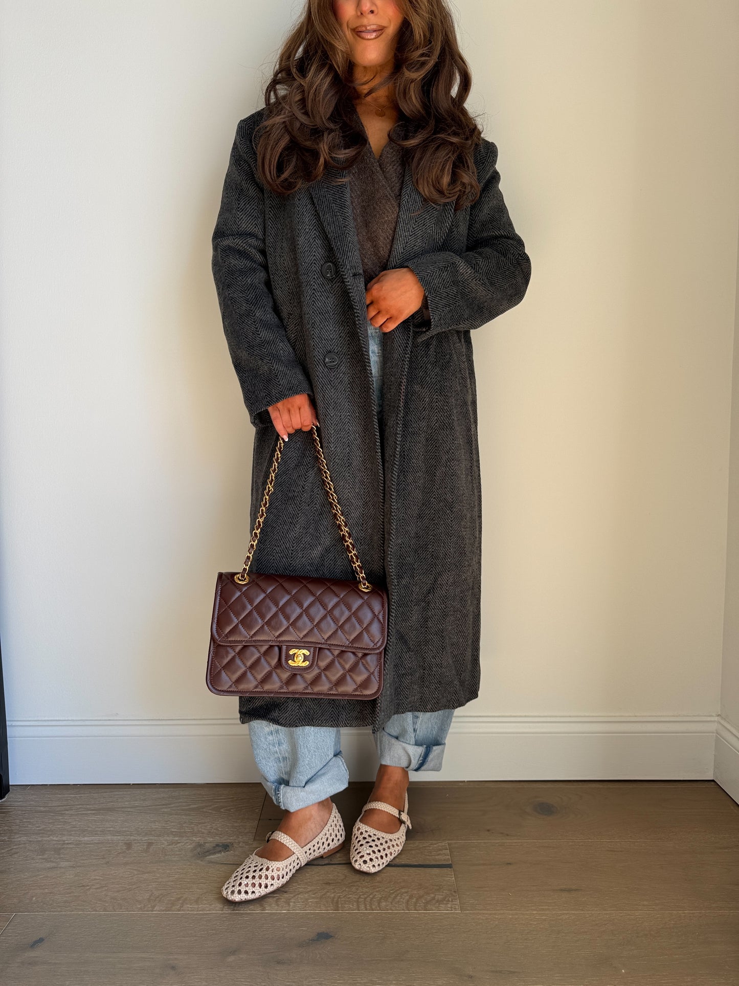 Ralph Coat (Charcoal Herringbone)