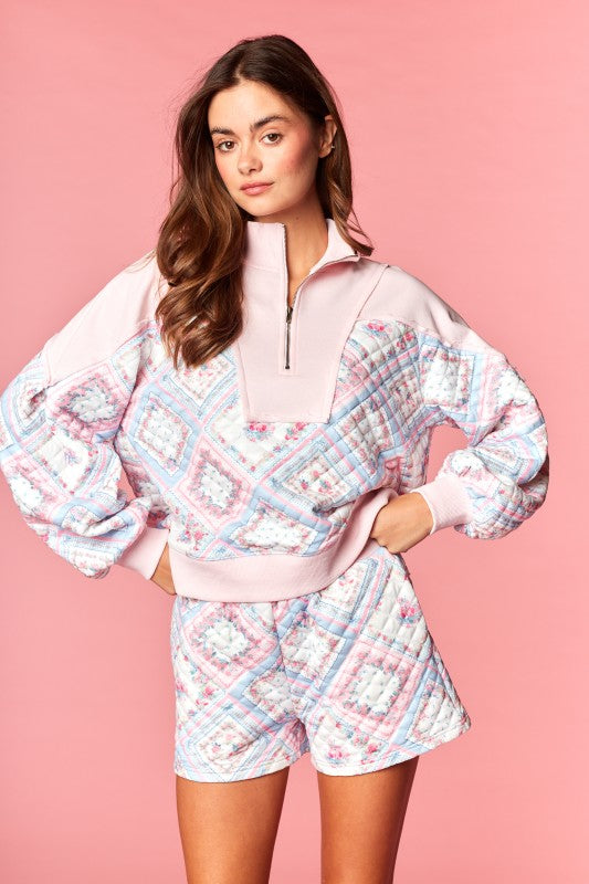 Pastel Princess Quilted Set