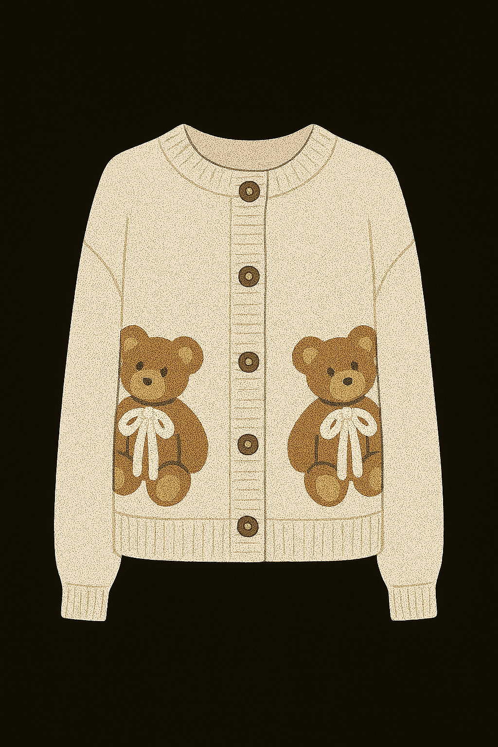 Teddy Bear Cardigan Cream