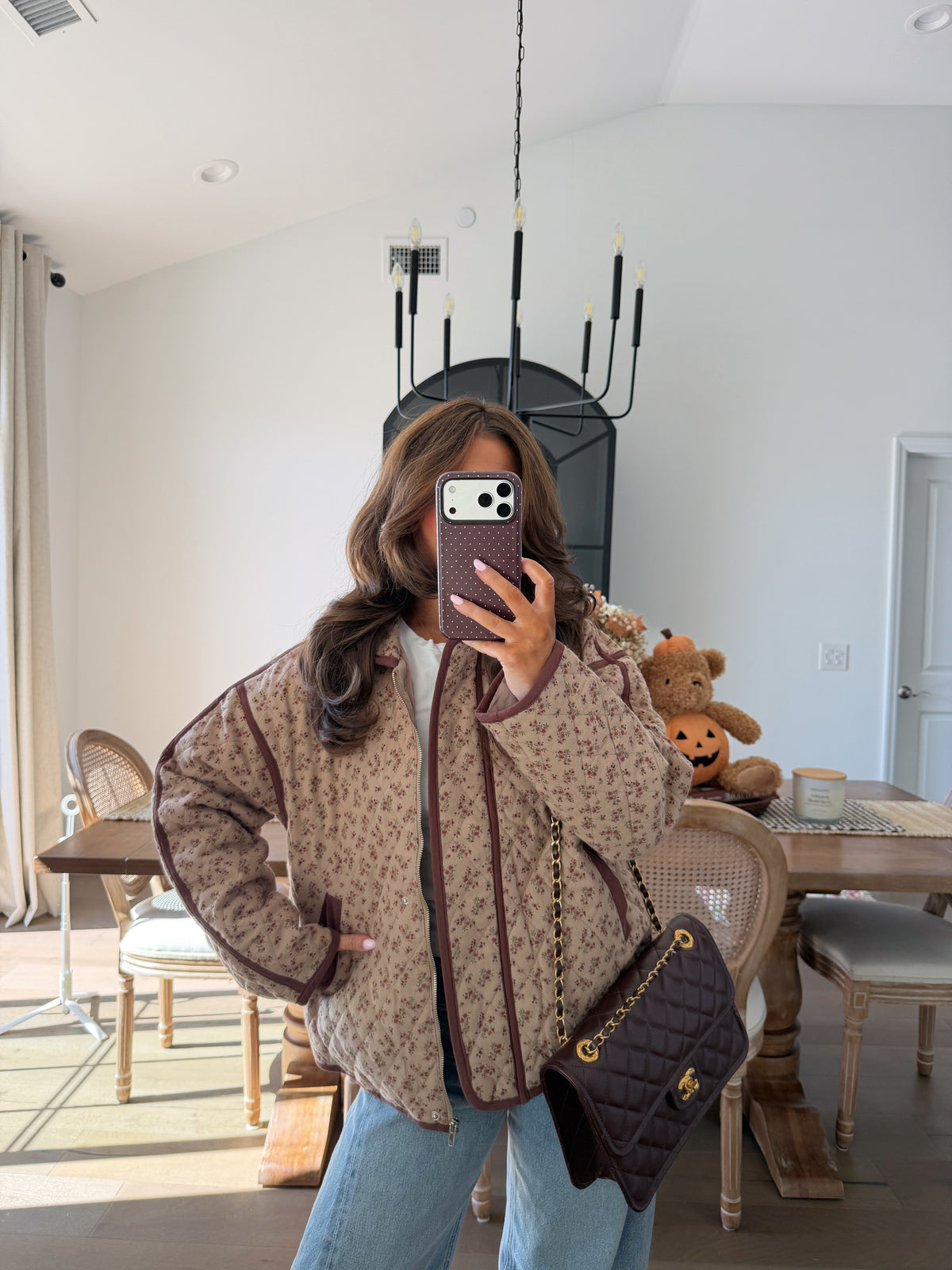 Falling Leaves Quilted Jacket