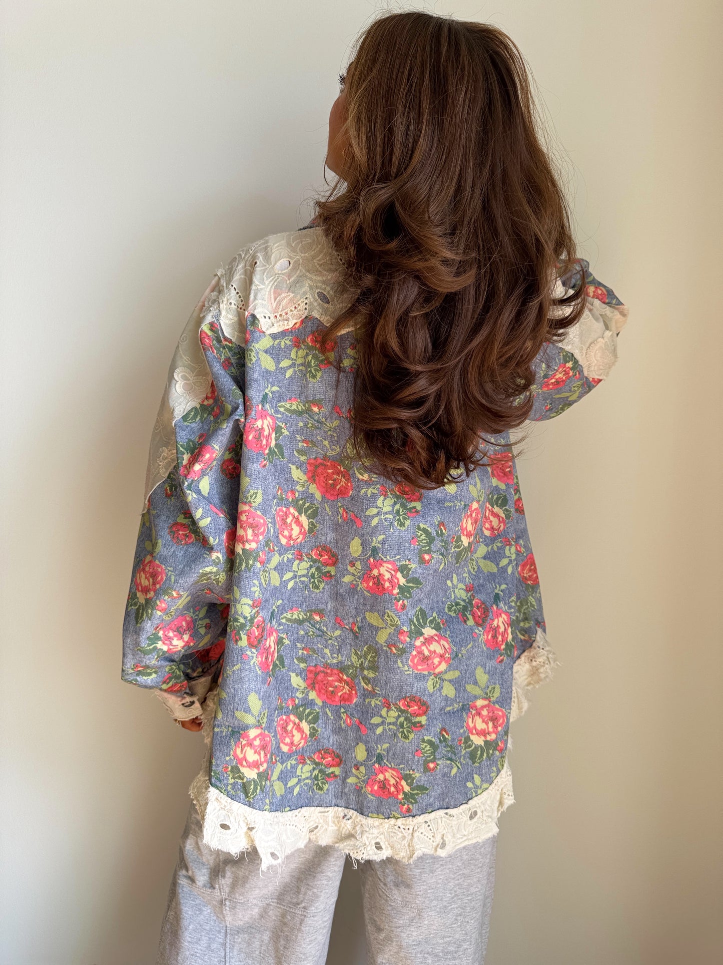 Bunch Of Roses Shabby Chic Jacket