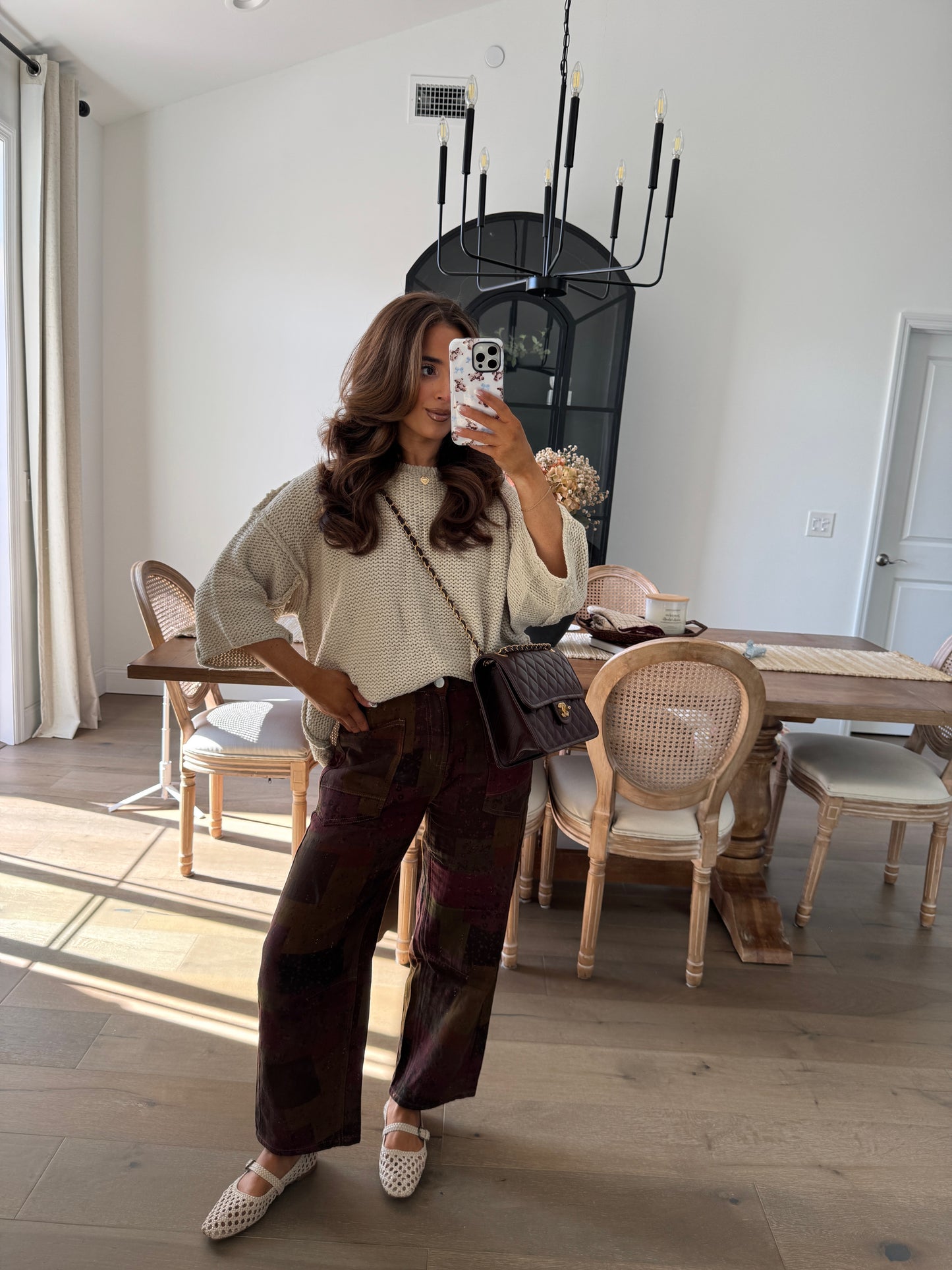 Cider Lane Patch Printed Jeans (can’t restock)