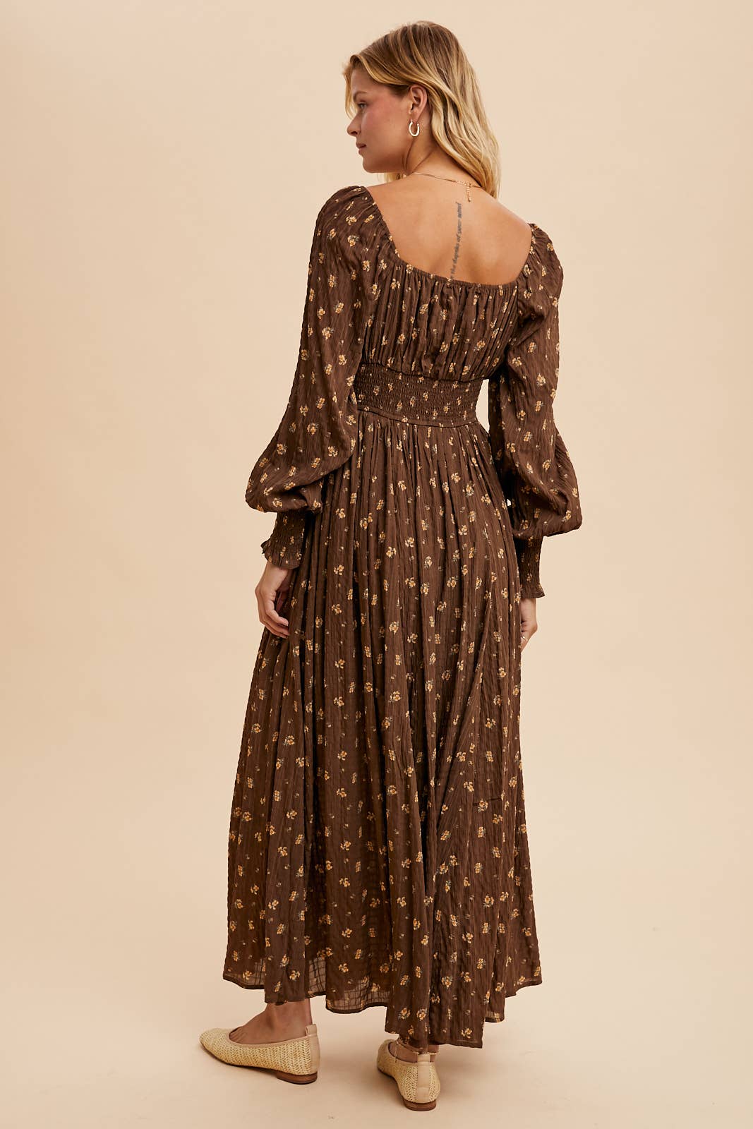Autumn FLORAL SWEETHEART MAXI DRESS