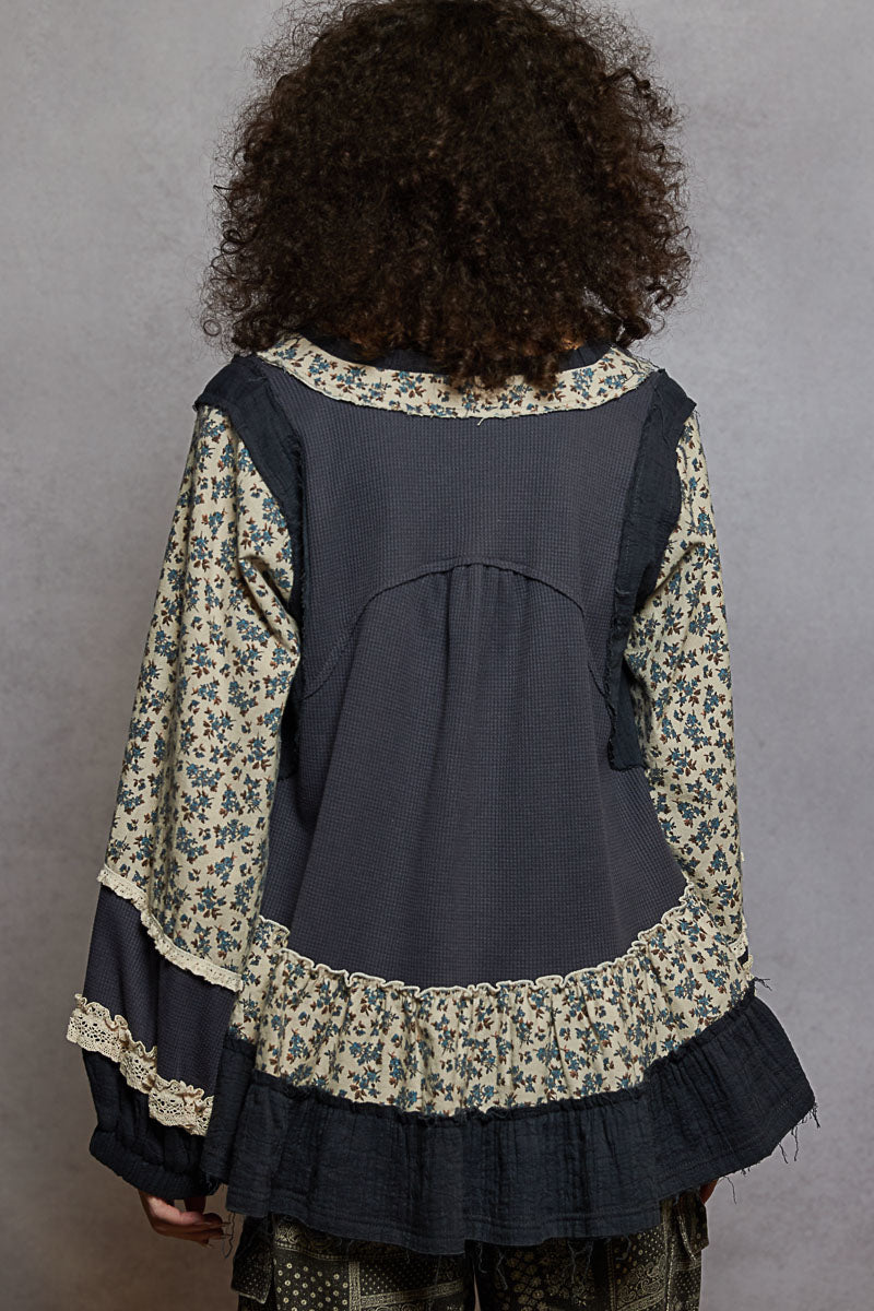 The Willow Floral Top (Floral Midnight)