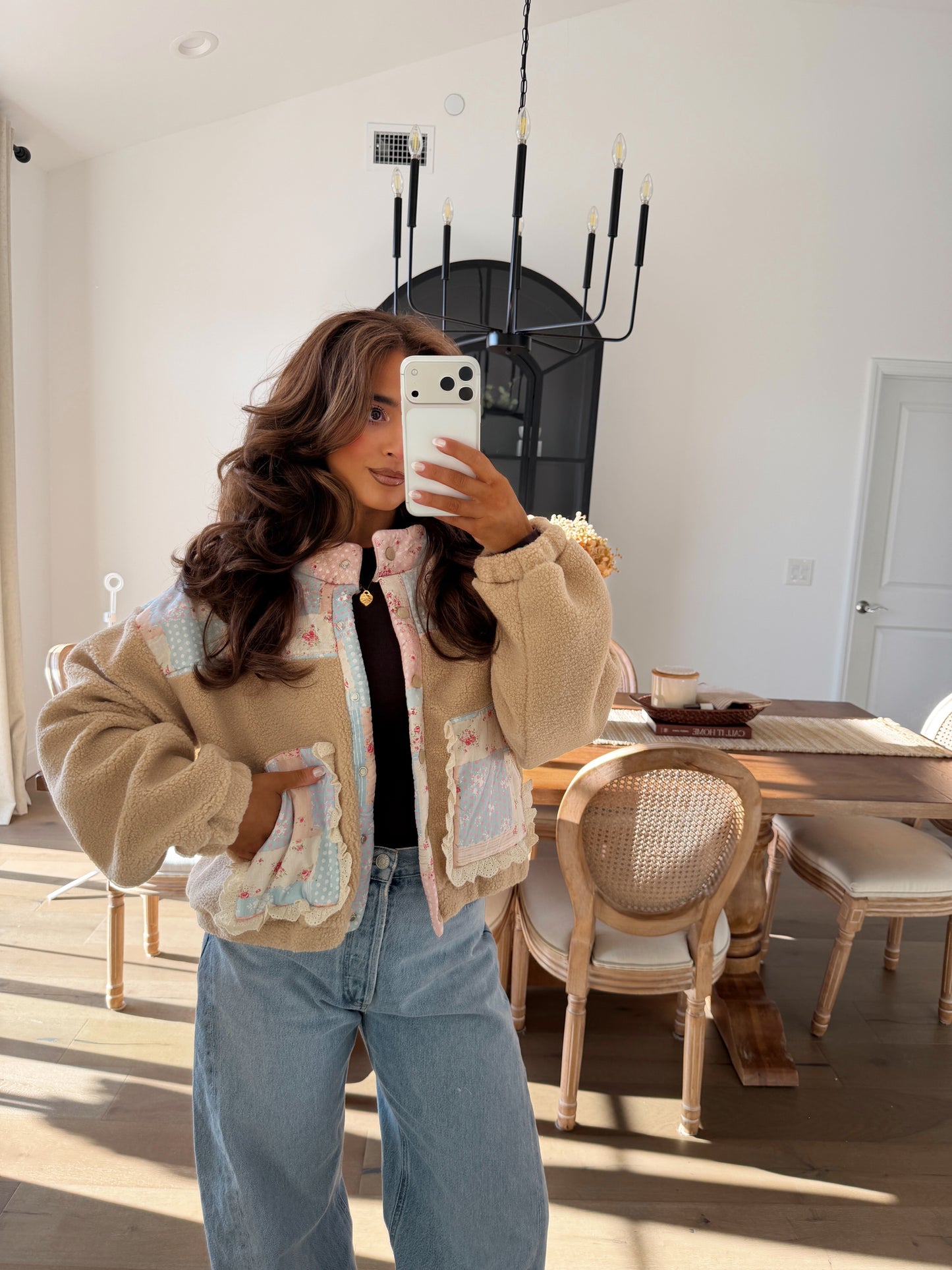 The Princess Vintage Pastel Eyelet Tr Jacket