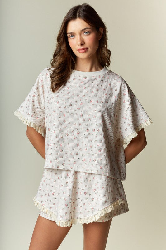 Oh My Darlin’ Floral Ribbed Set