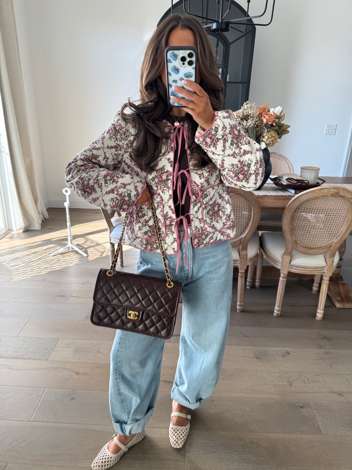 Rose Quilted Vintage Jacket