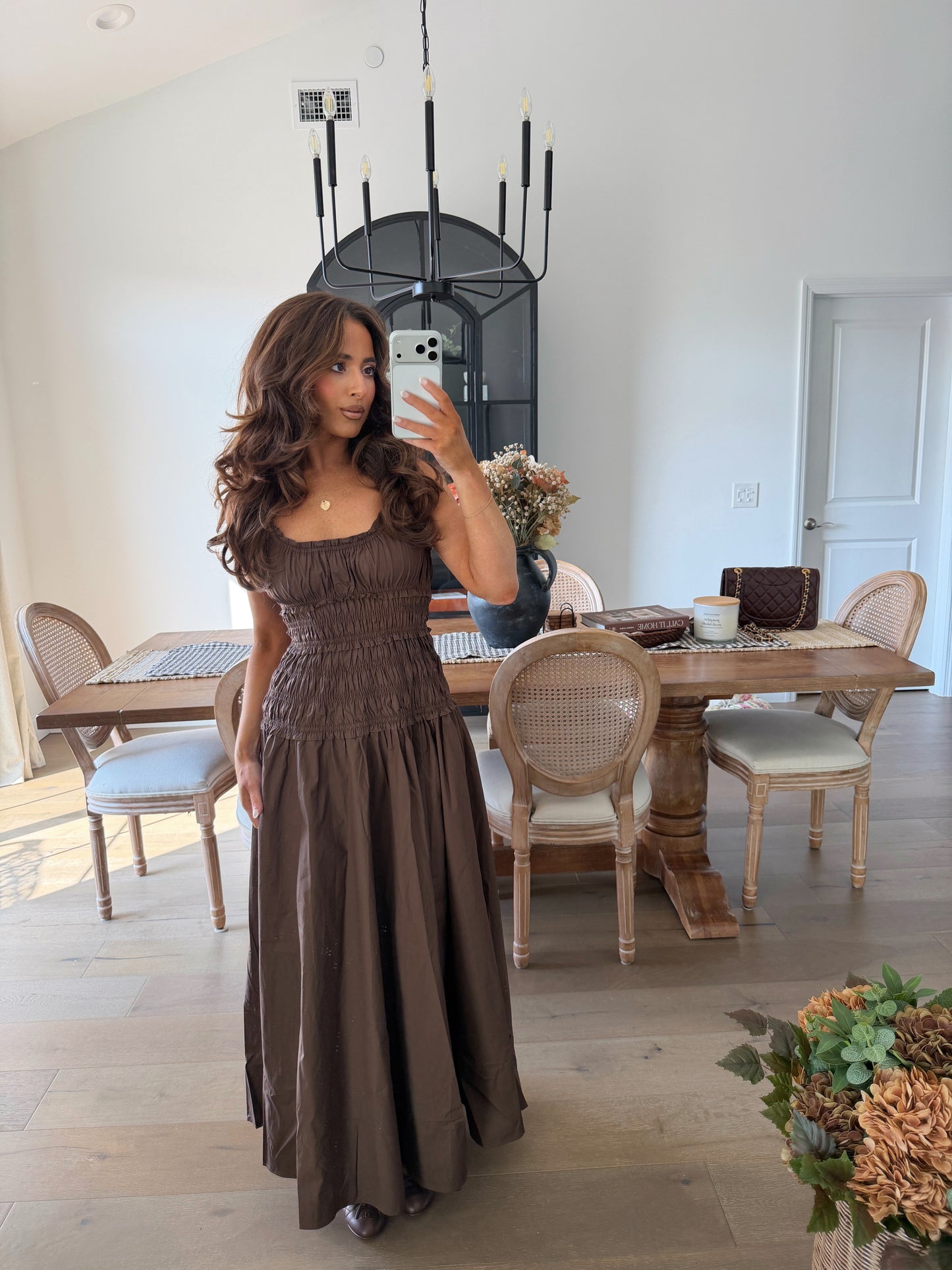 Coffee Bean Maxi Dress