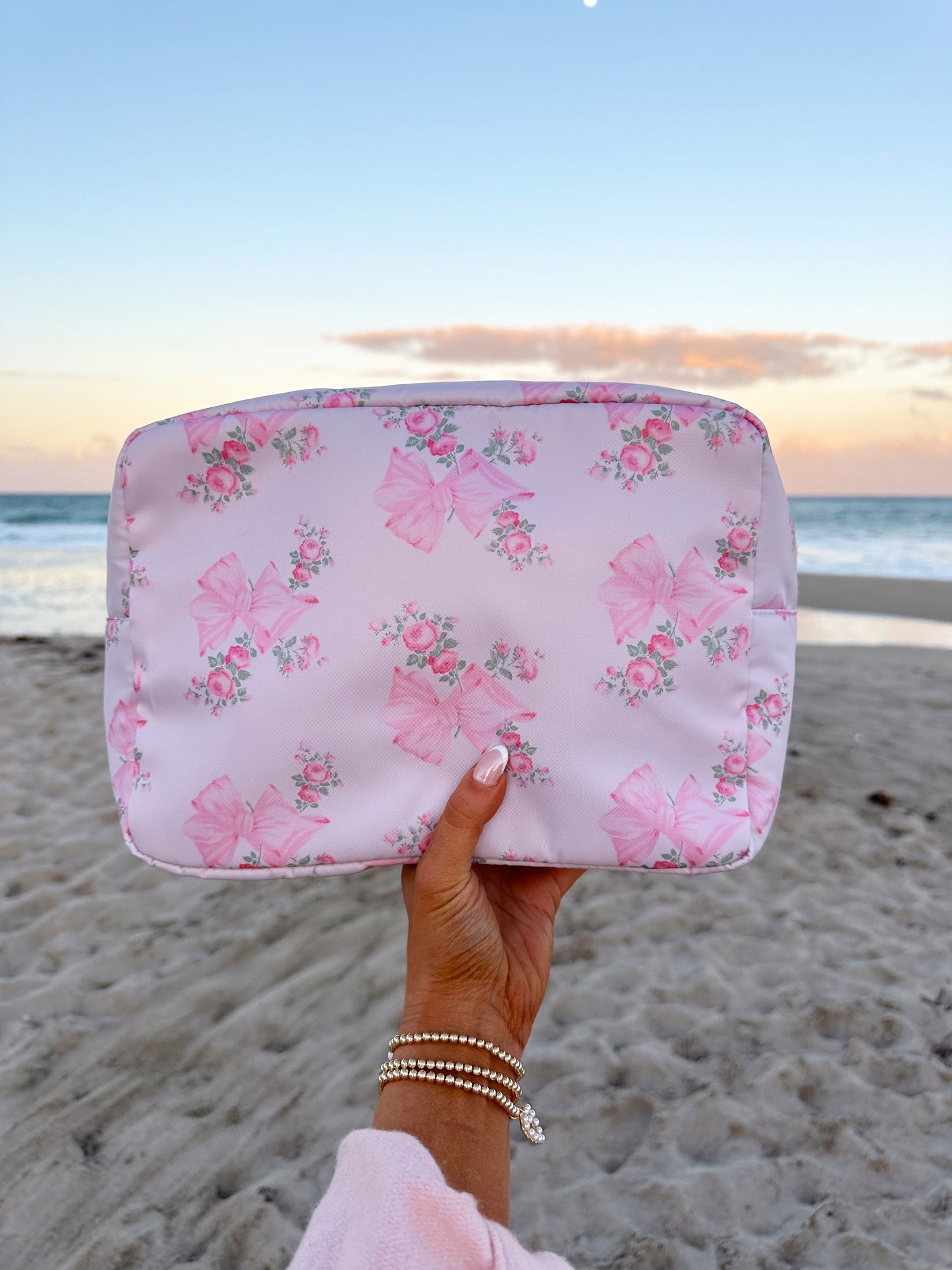 Rose Petal Cosmetic Bag 🎀💘