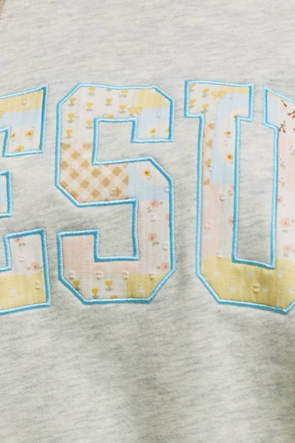 Jesus patchwork Mockneck