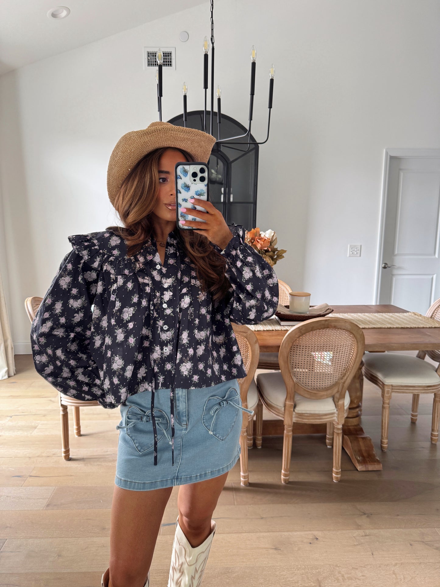 The Heartland Honey Mini Denim Skirt