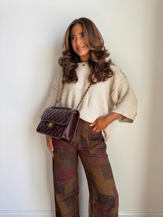 Coconut Milk Crew Knit Sweater (Can’t restock!)