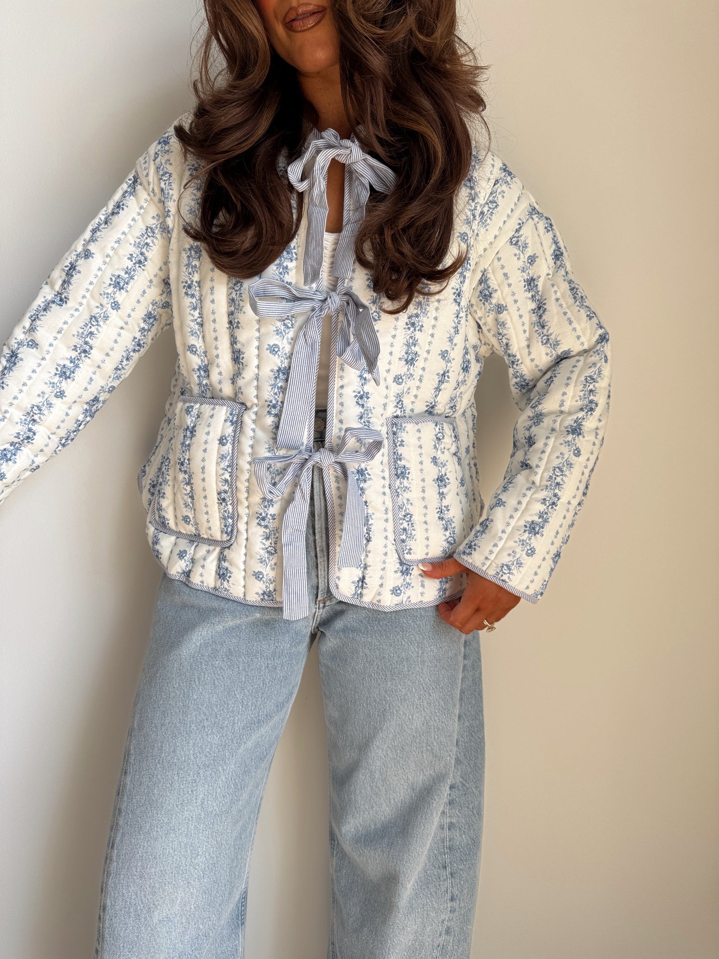 Denim Bunch Of Berries Shabby Chic Jacket