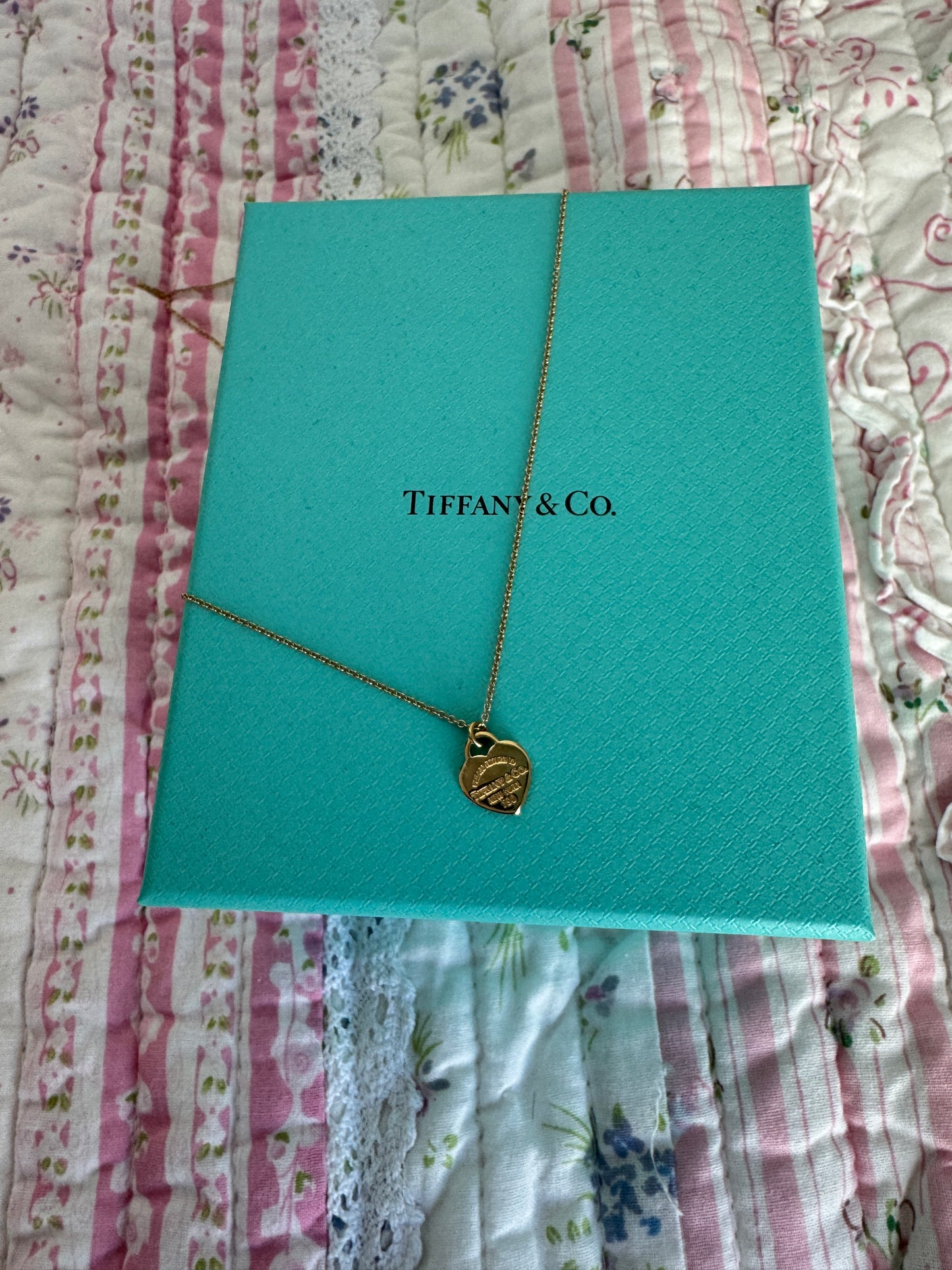 Tiffany Necklace mini gold pendant