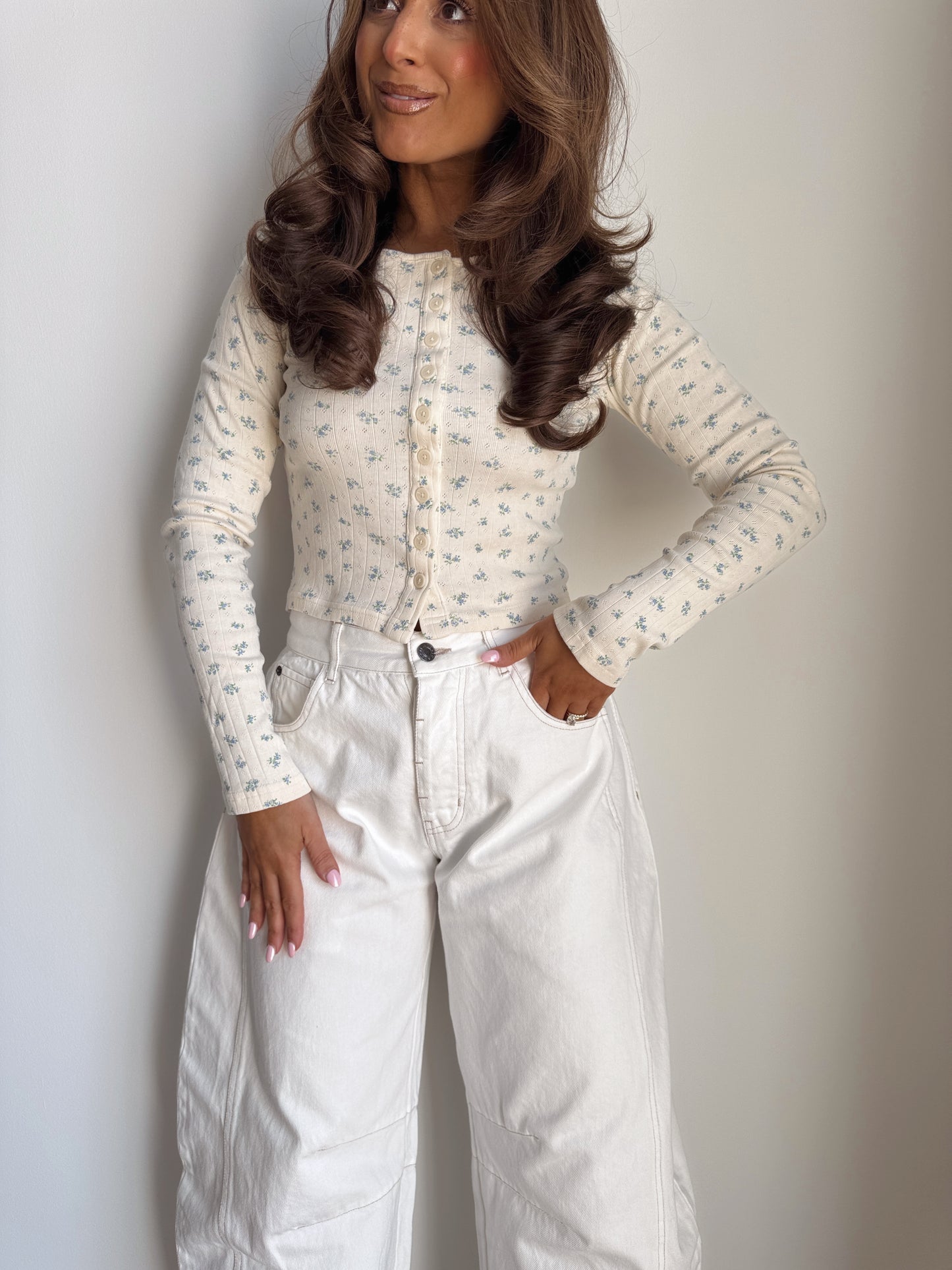 Blueberry 🫐 Pointelle Long Sleeve