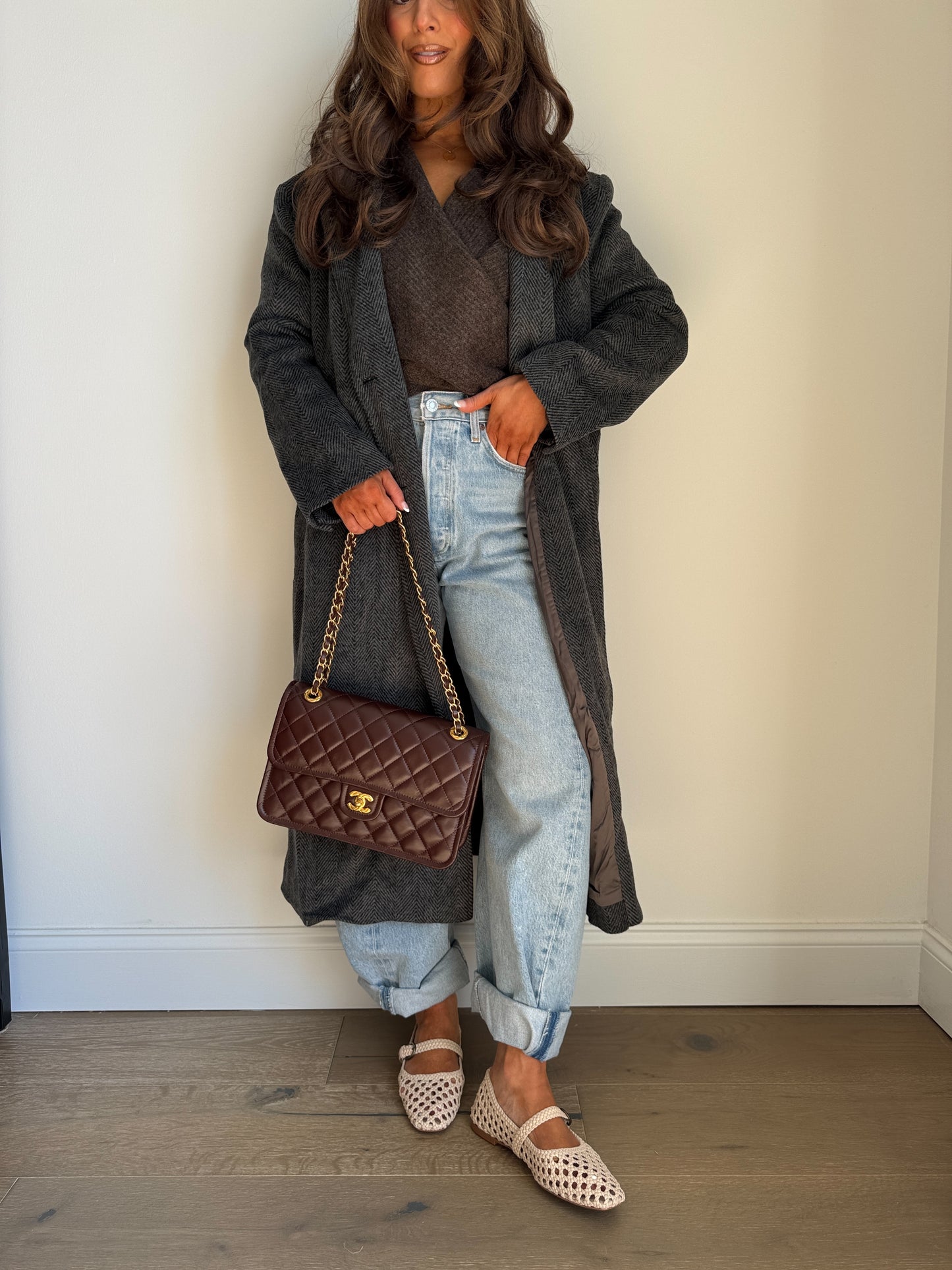Ralph Coat (Charcoal Herringbone)