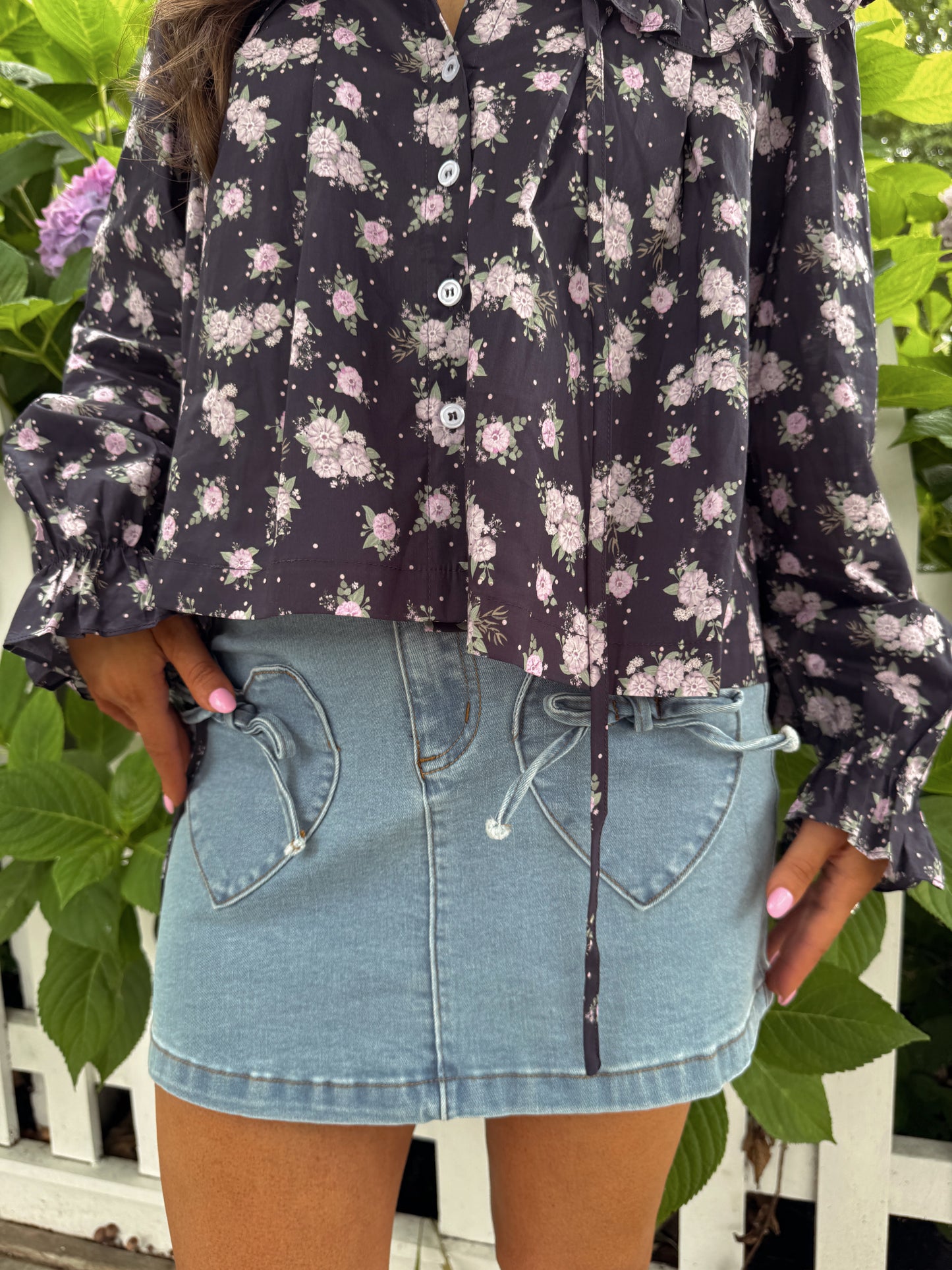 The Heartland Honey Mini Denim Skirt