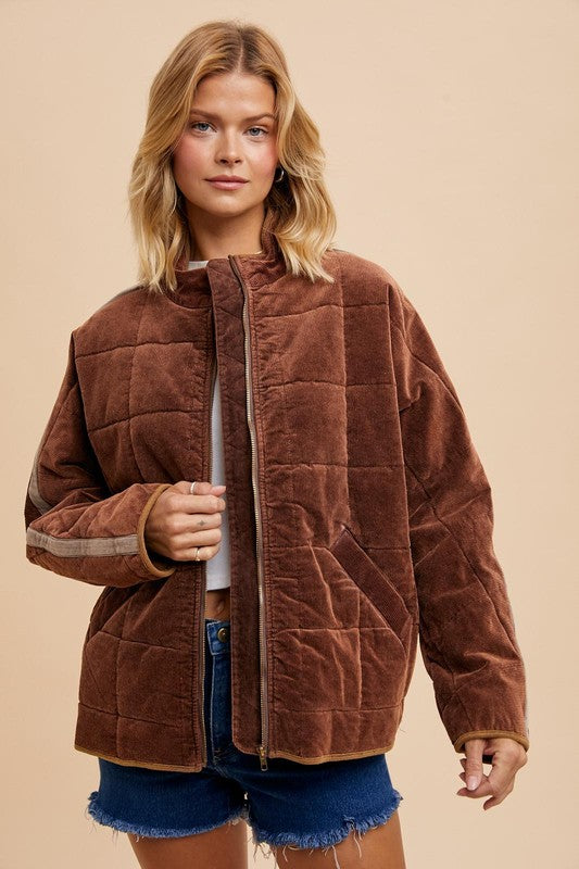 Chestnuts 🌰 Roasting Corduroy Puffer Jacket