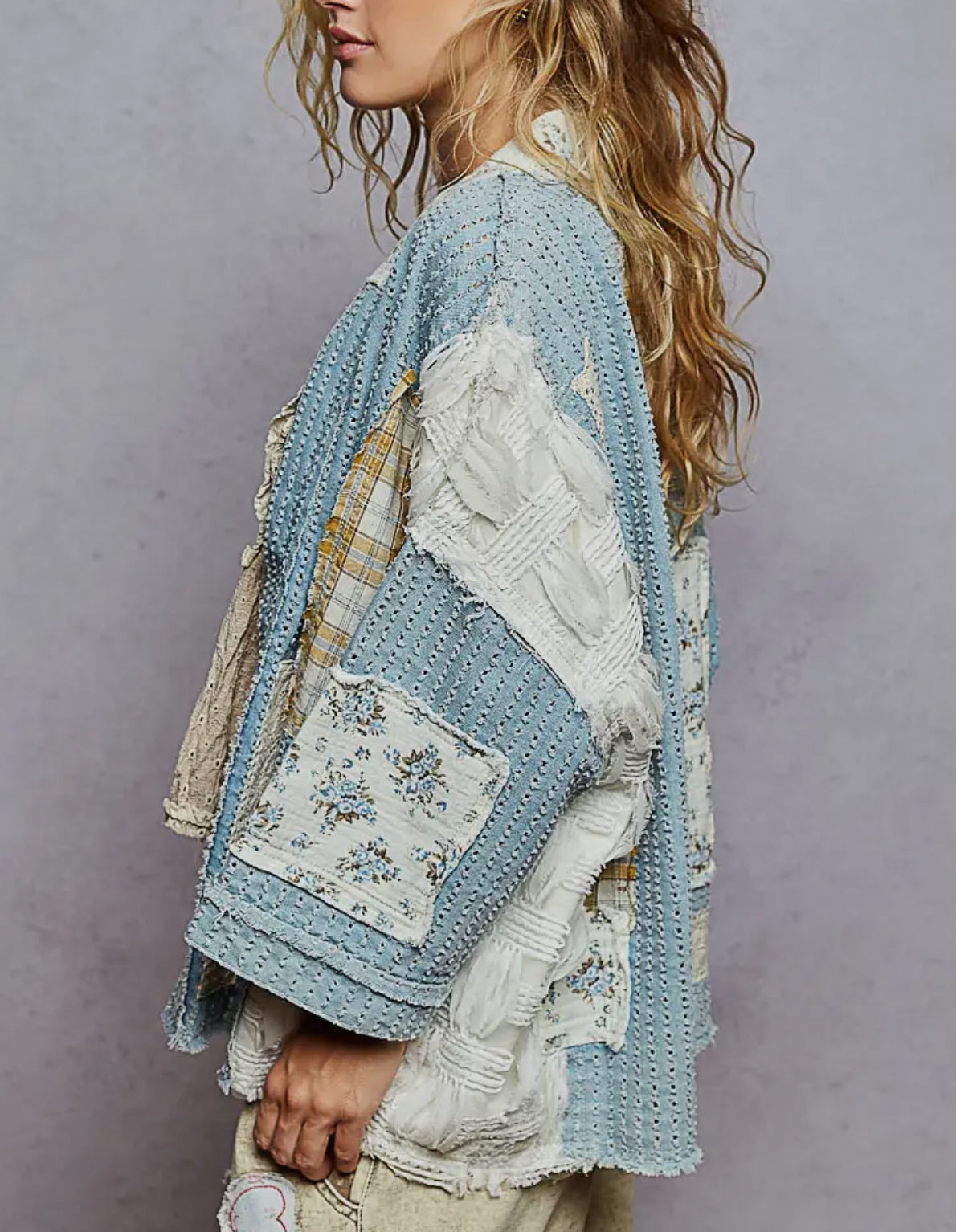 Harvest Ribbons Cardigan (Denim)
