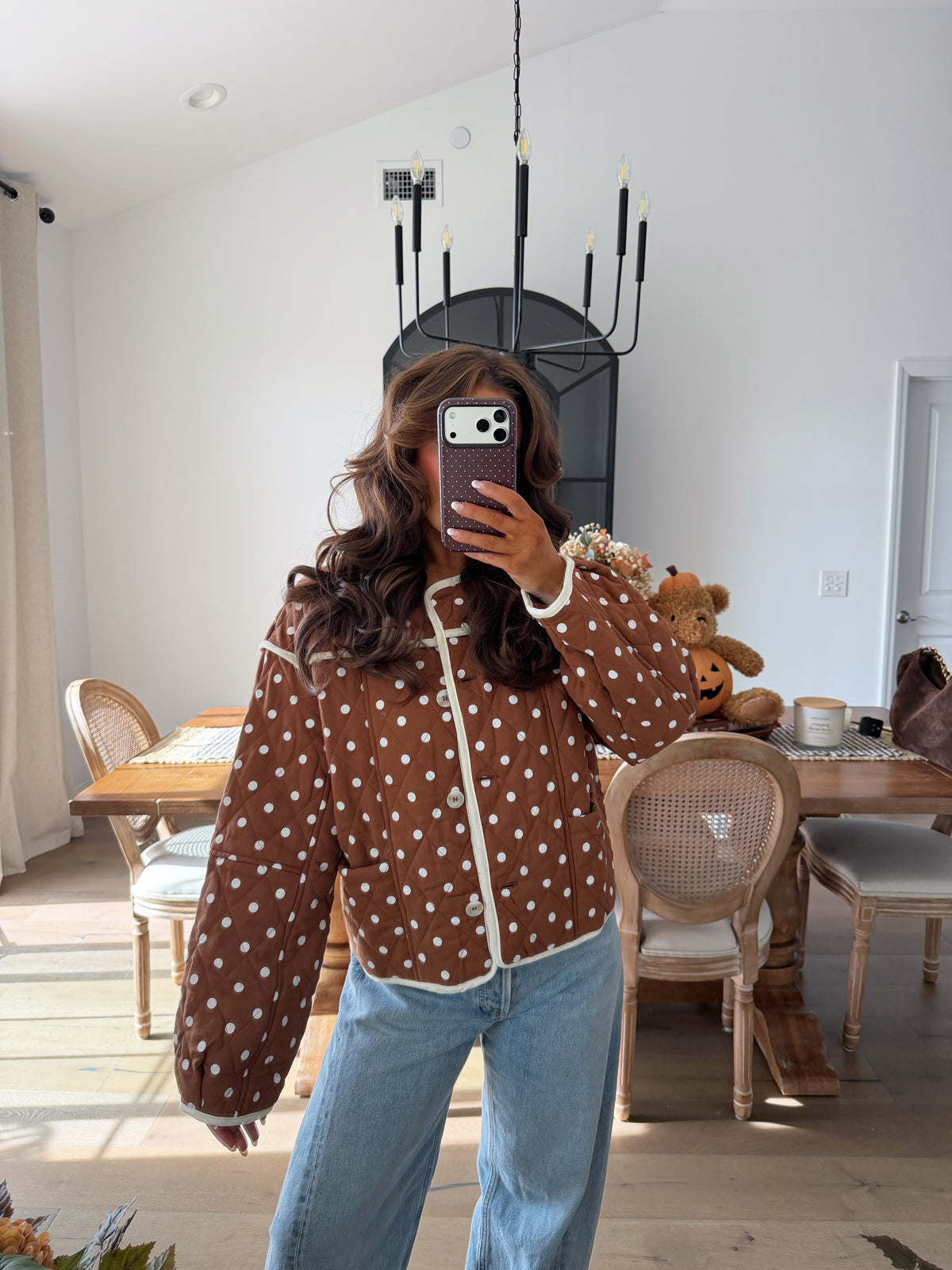 Cider Dot Jacket (Caramel)
