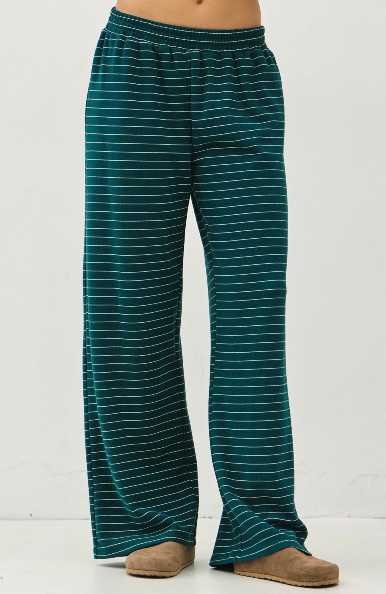 Sophie Striped Set (Hunter Green)