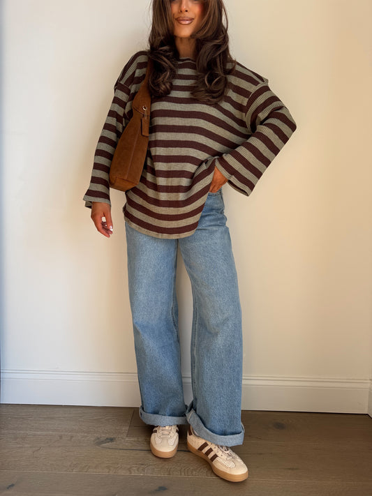 Willowmore Knit Top (Sage Chocolate)