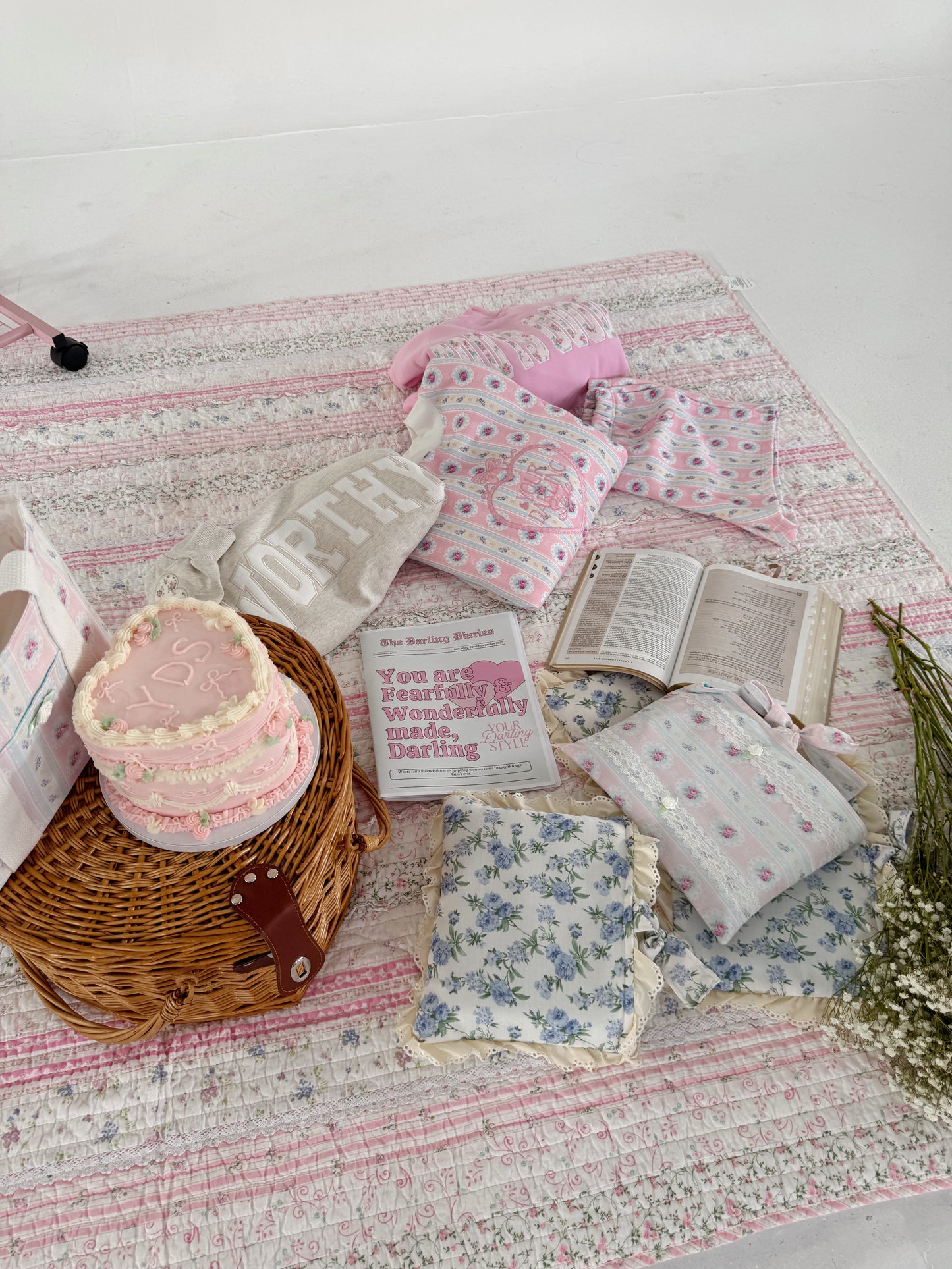 Bible Cover (Darling Rose)