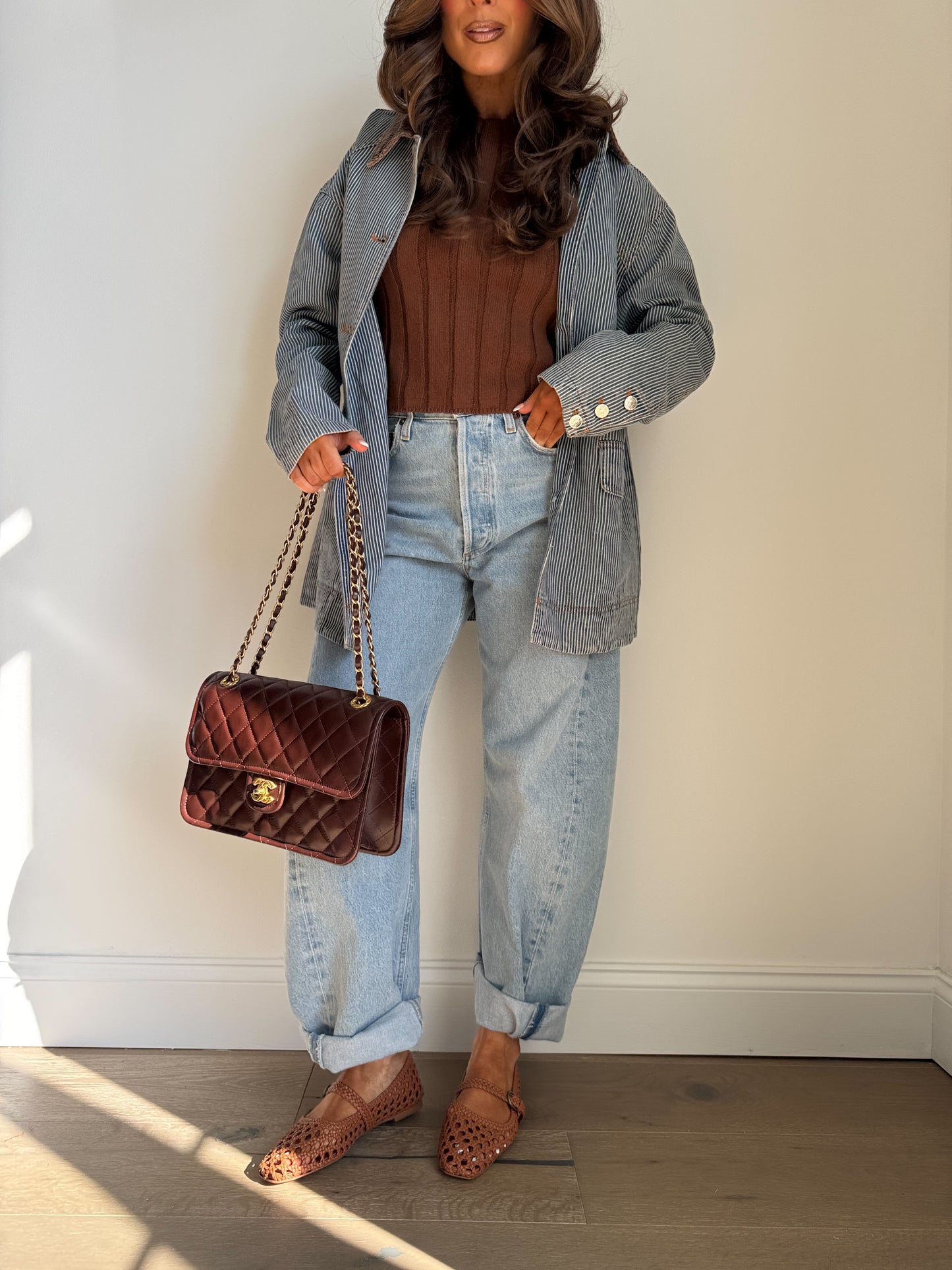 Harvest Denim Barn Jacket (striped)