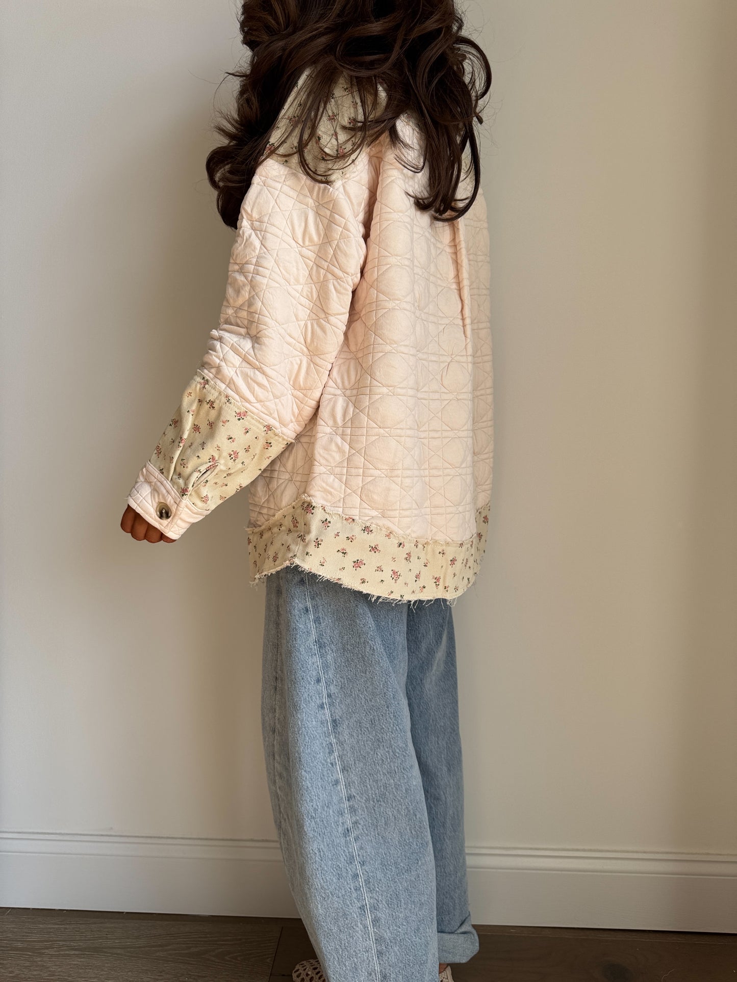 Homestead Bloom Barn Shacket (Cream)