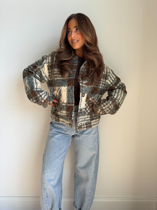 Fall Festival Sherpa Shacket