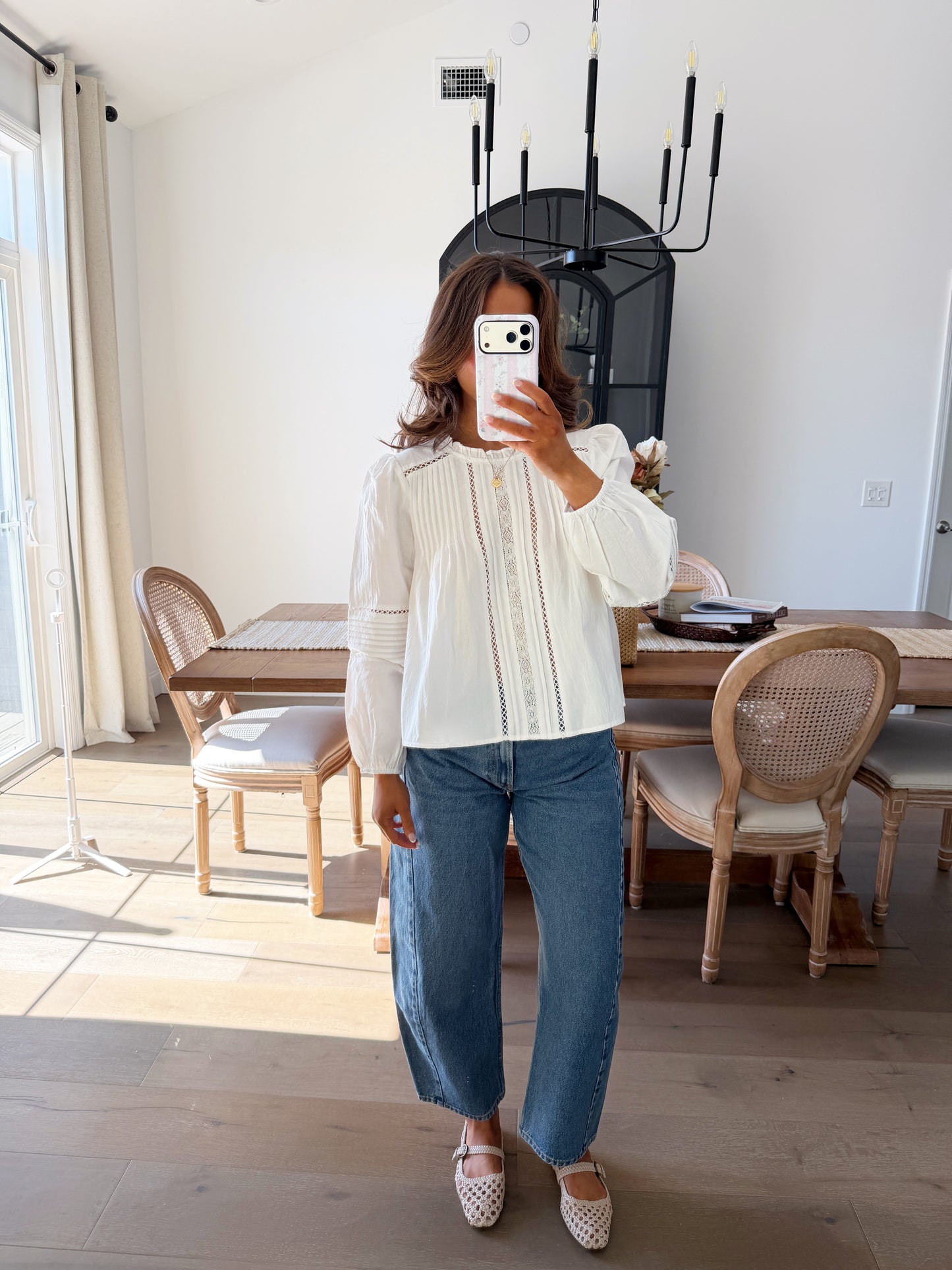 Sweetheart Lace Trim Top