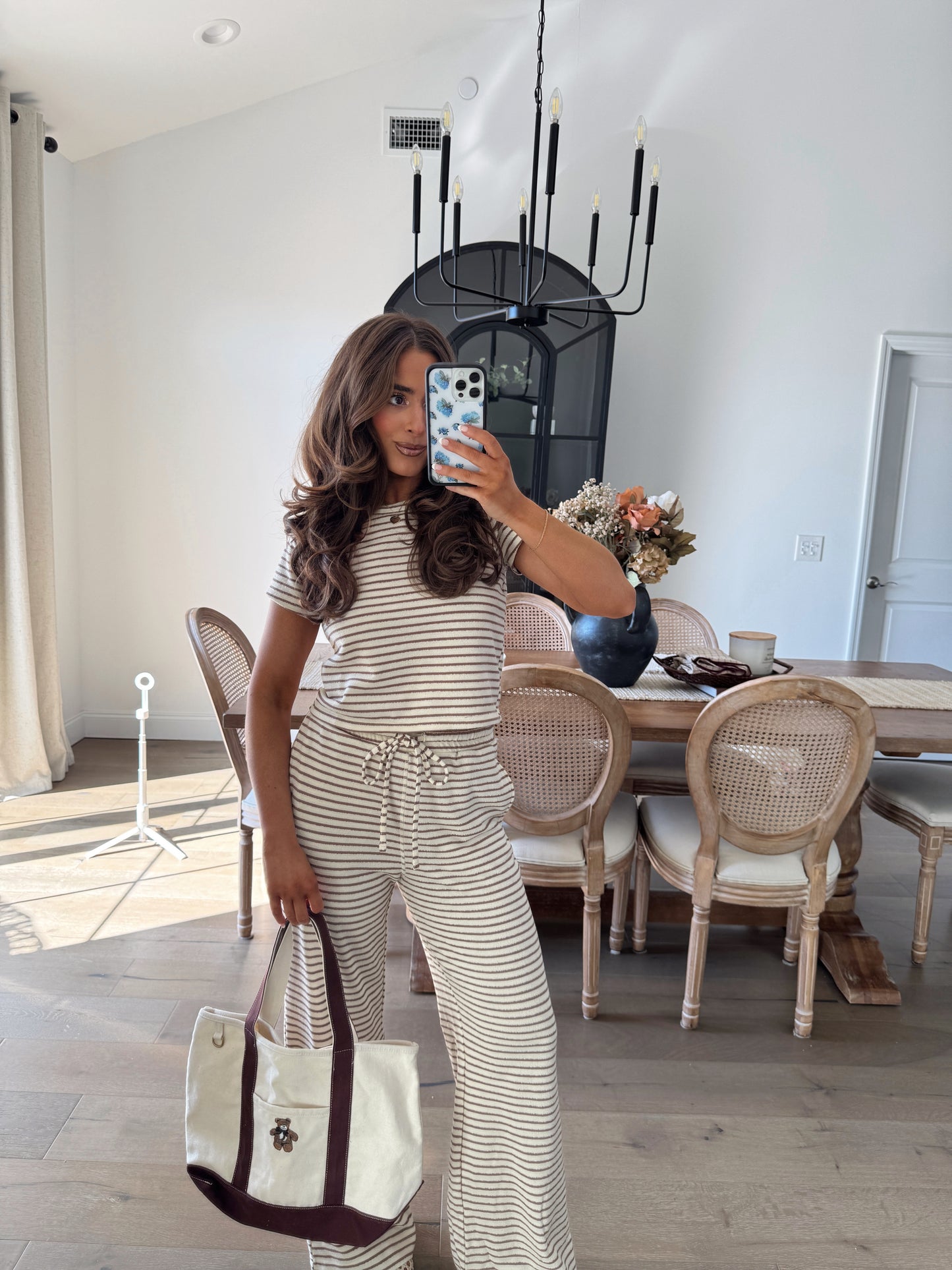 Cocoa Butter Striped Lounge Set