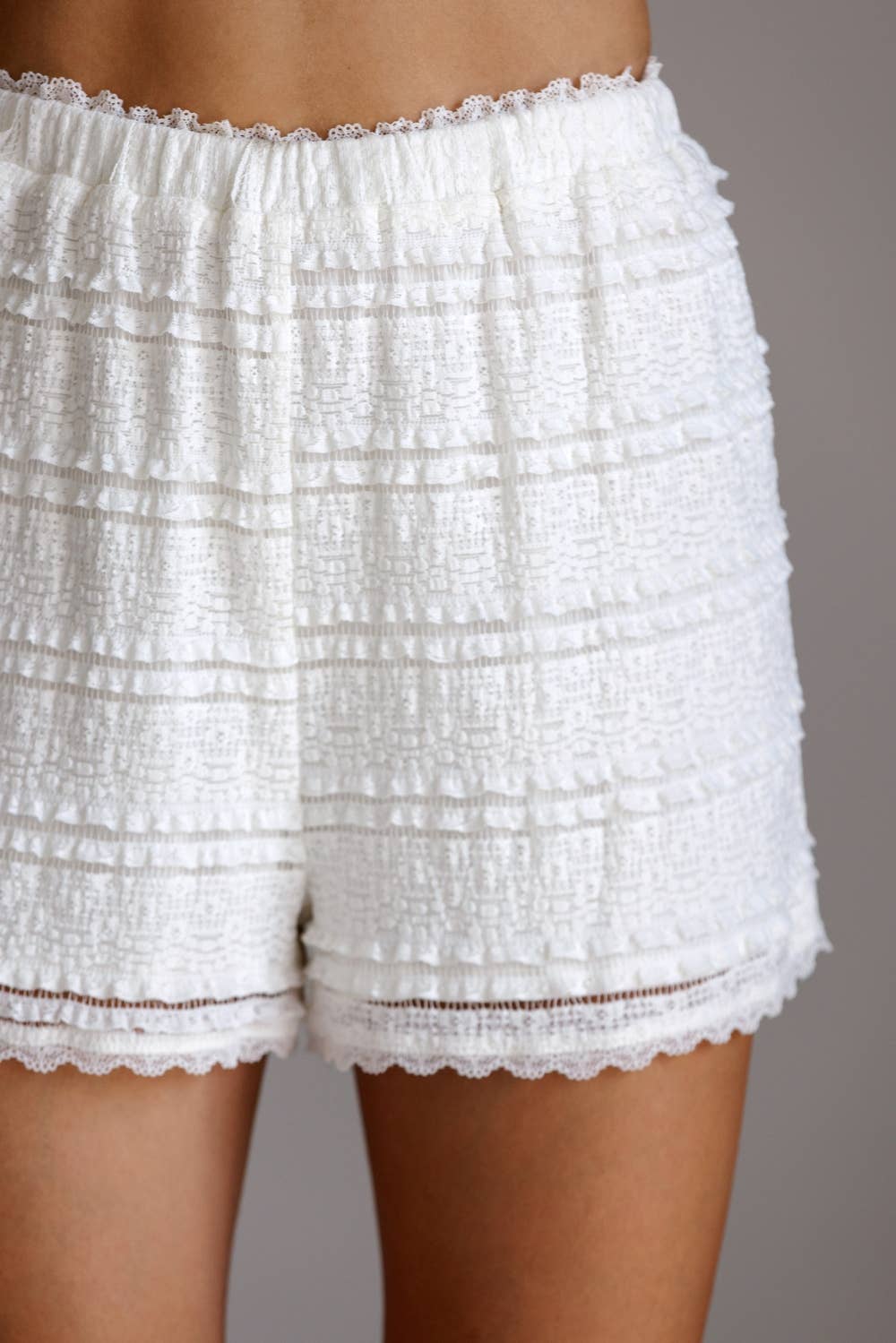 RUFFLE LACE SHORTS