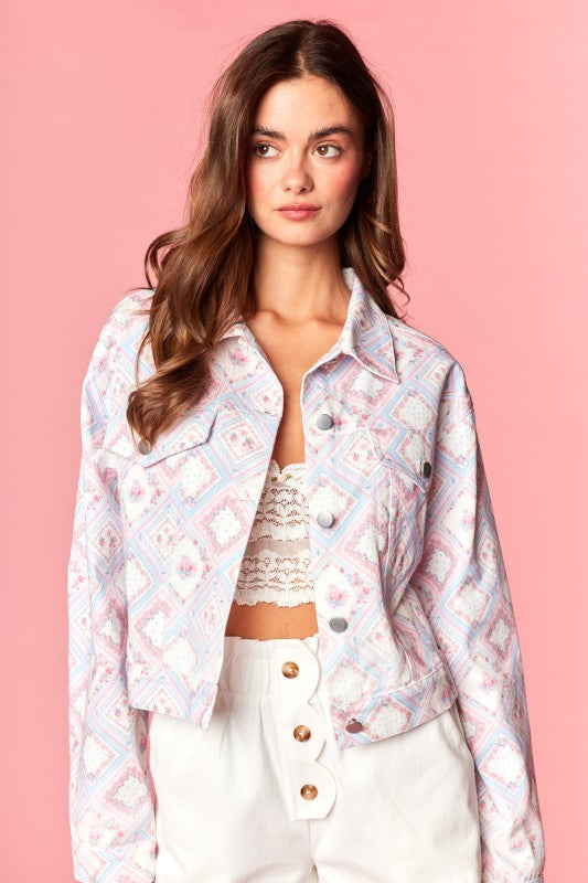 Pretty Petal Denim Barrel Jeans (can’t restock)