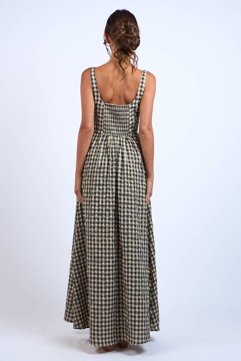 Fallin Gingham MAXI DRESS