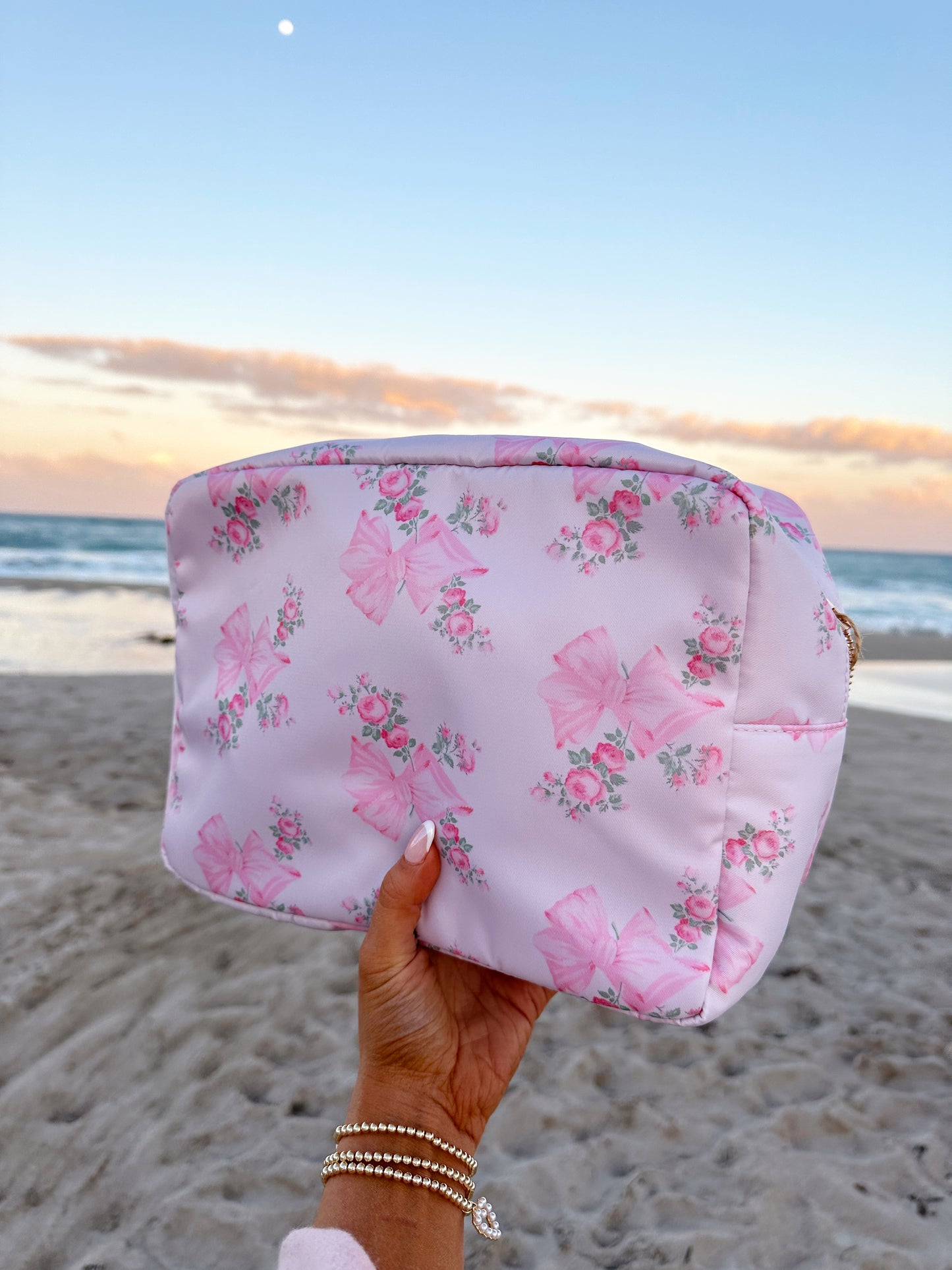 Rose Petal Cosmetic Bag 🎀💘