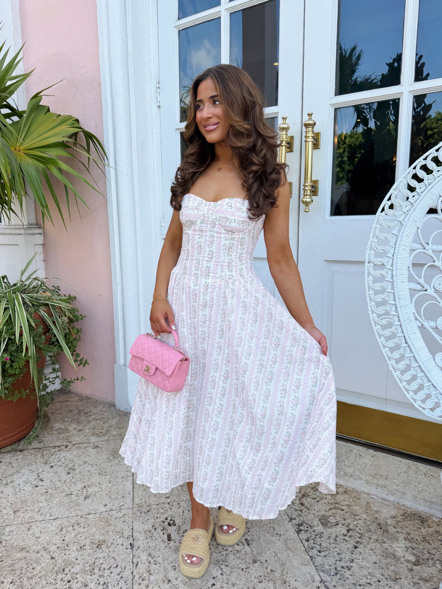 Cottage & Roses Midi Pink