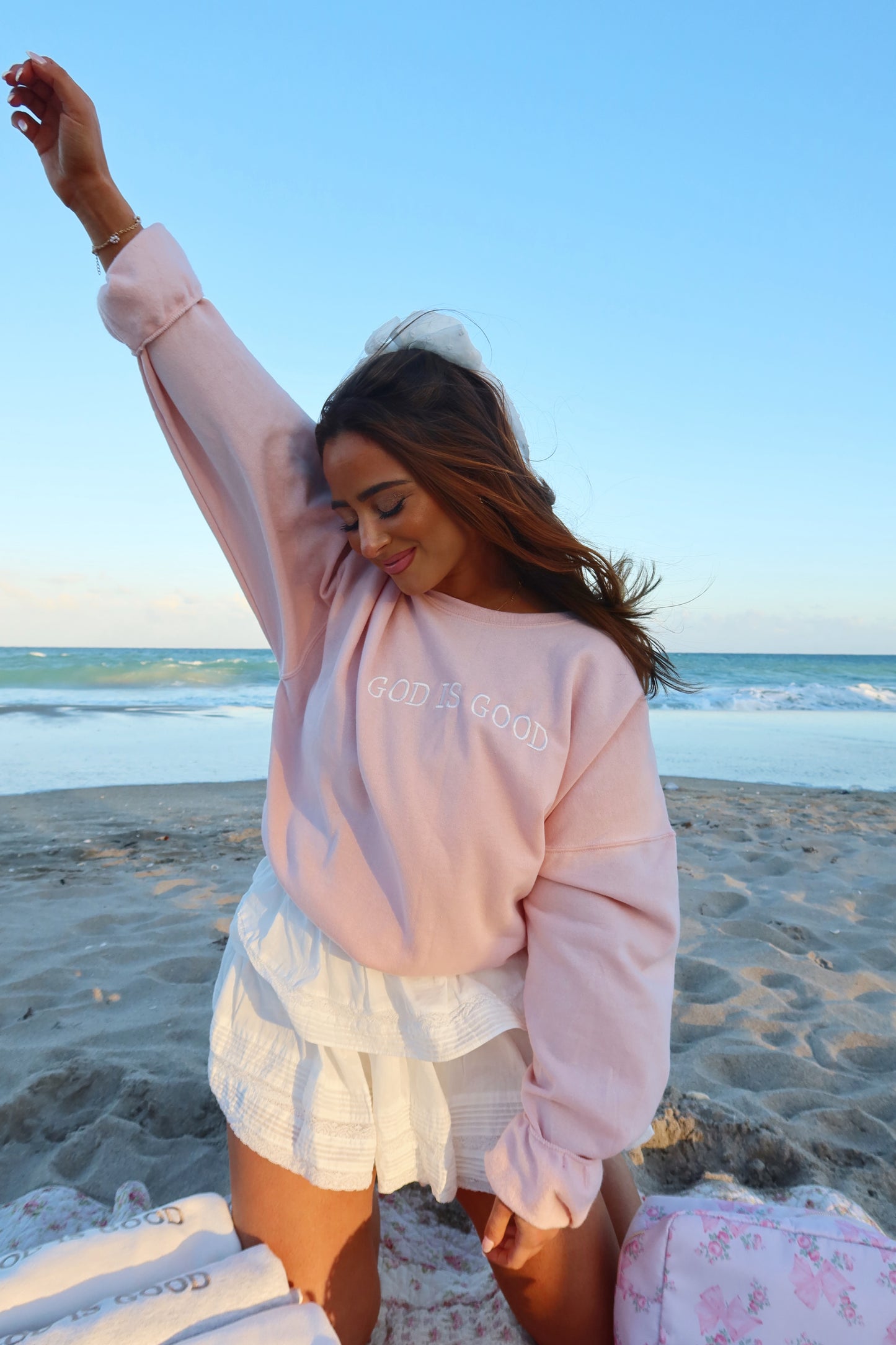 God is Good Embroidered Crew PRE-ORDER