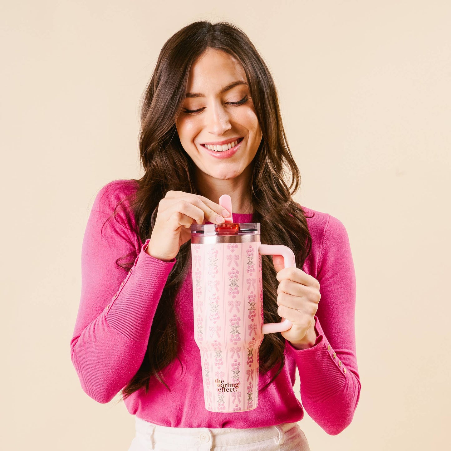 40 oz Oh So Fancy Pink Tumbler