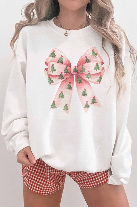 Have A Jolly Pinkmas Bow Crewneck